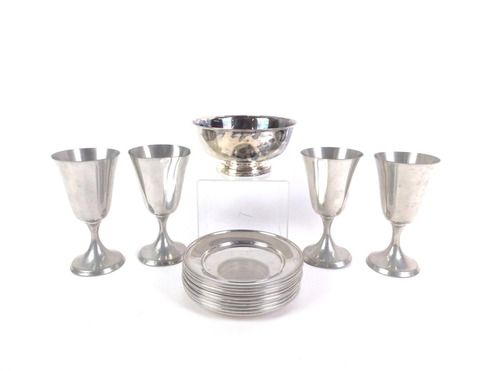 Stieff Pewter Set W/ Gorham Bowl (1 of 7)