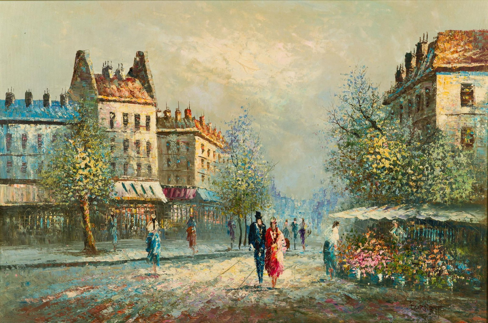 Caroline Burnett Cityscape Painting (1 of 4)