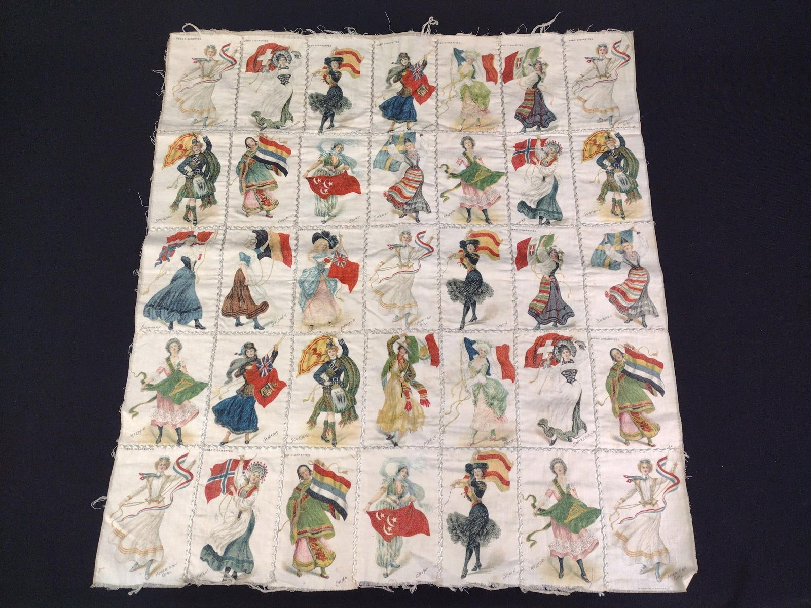 Antique Cigarette Silk Sham (1 of 6)