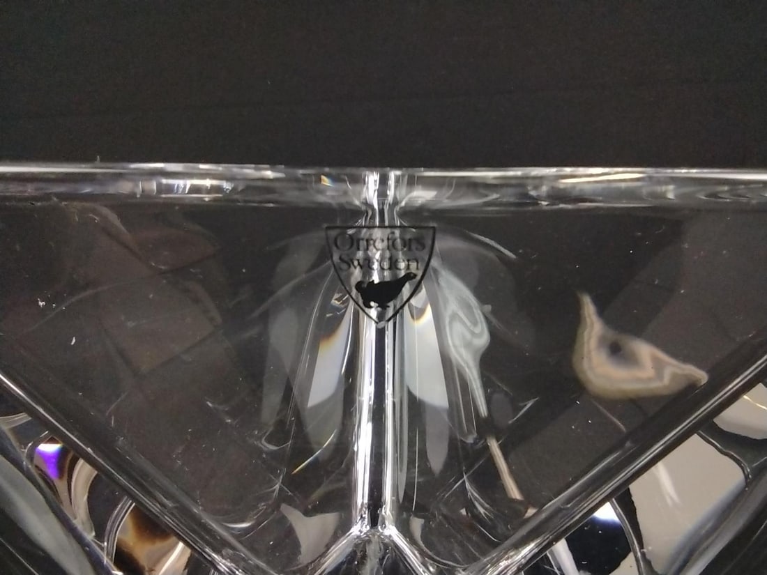 Orrefors Triangle Dish - 3