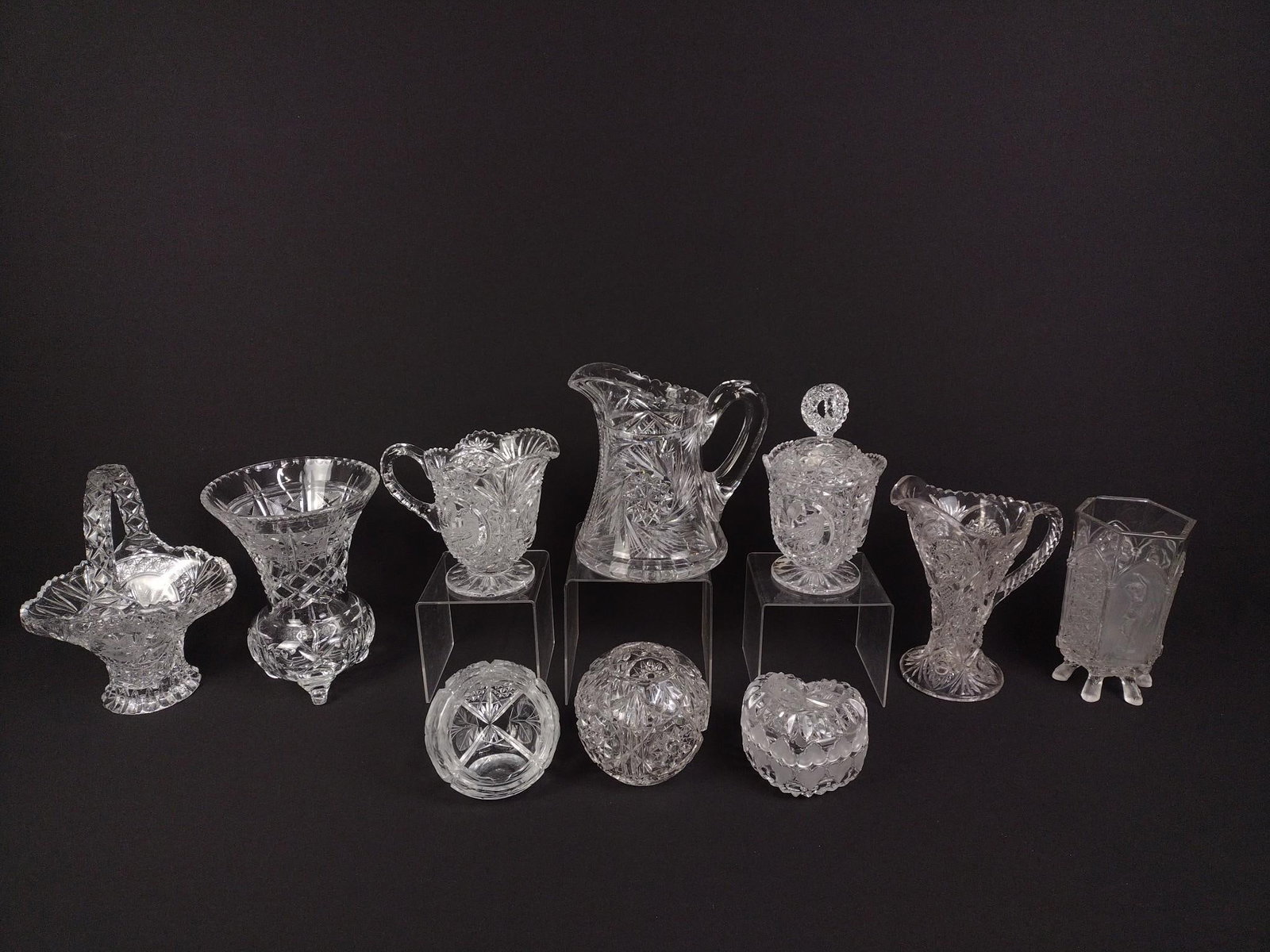 10 Pieces Cut Glass (1 of 5)