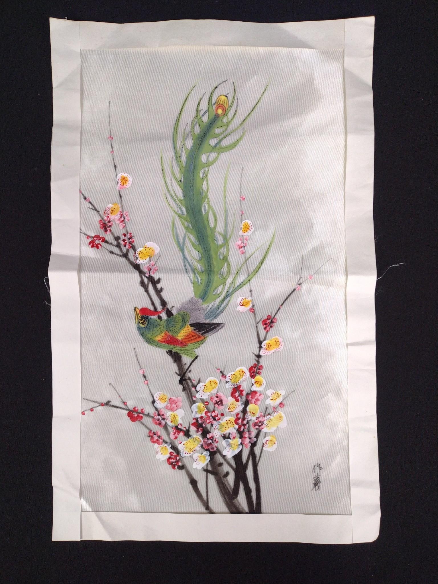 Bird Art On Fabric (1 of 3)