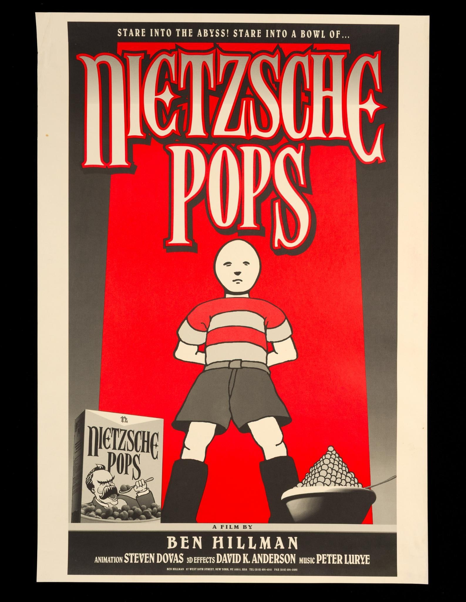 Ben Hillman's "Nietzche Pops" Short Poster (1 of 1)