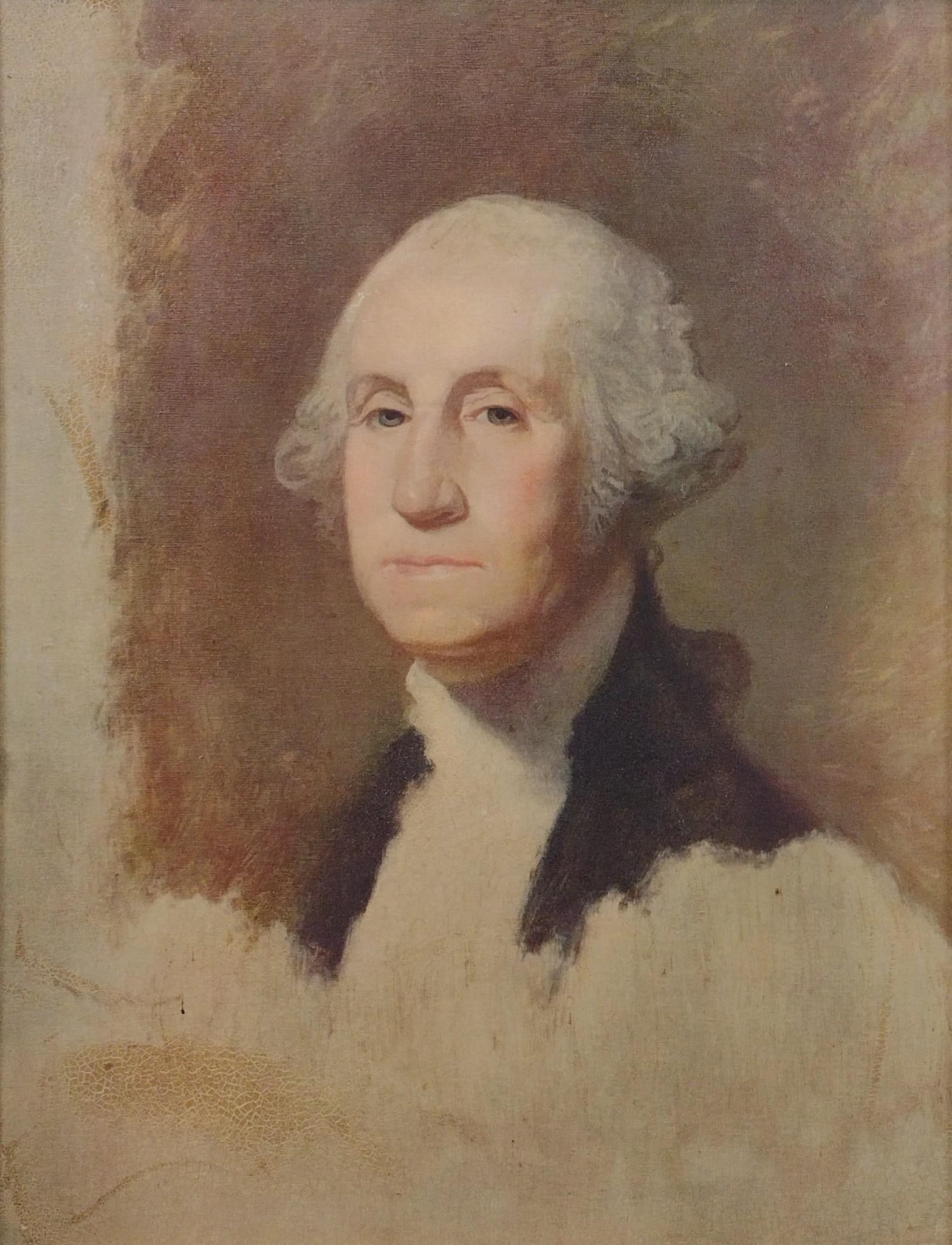 Framed "Athenaeum Portrait" Original Oil Replica (1 of 4)