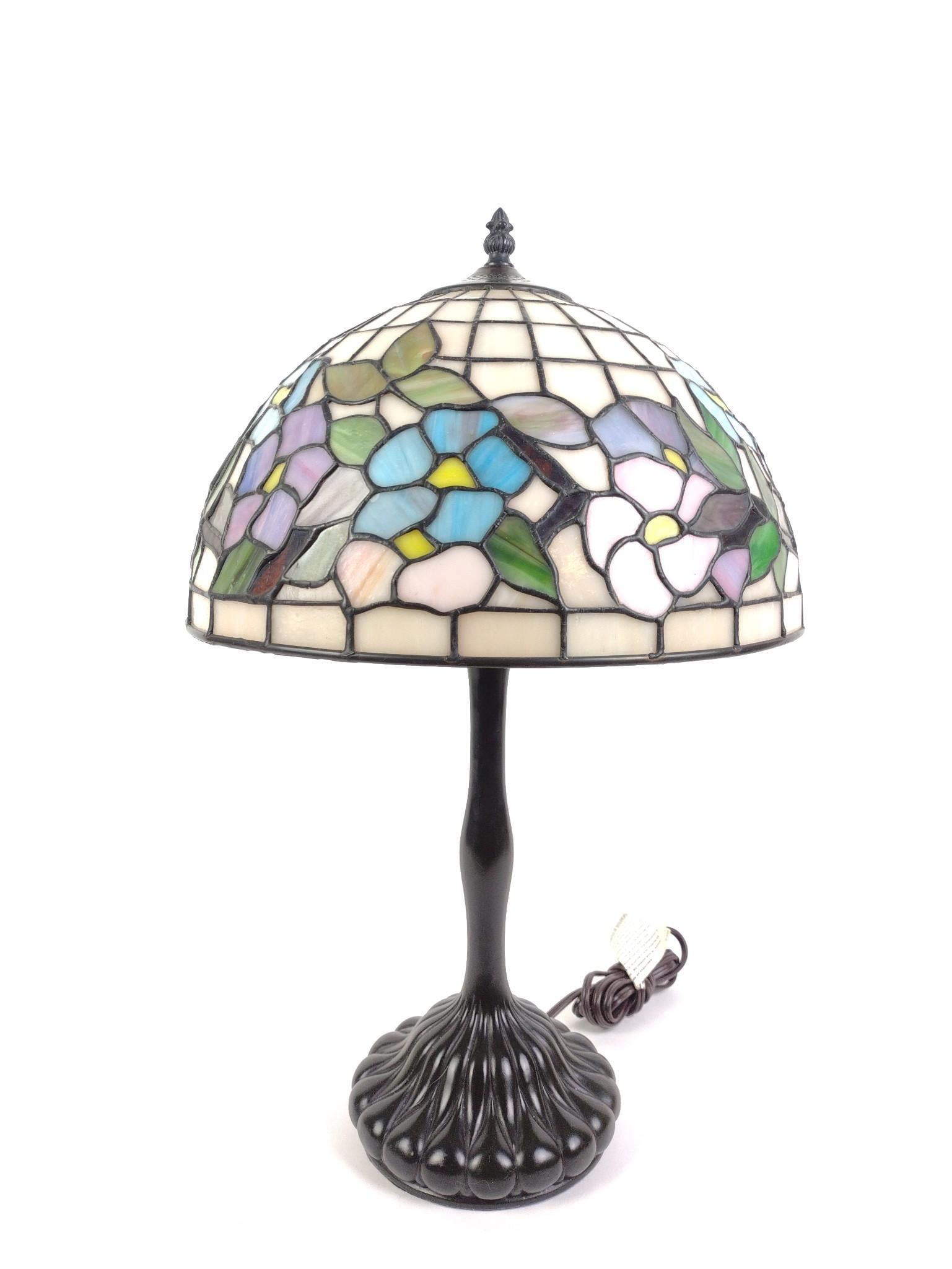 Table Lamp: 14" diameter X 22" high.