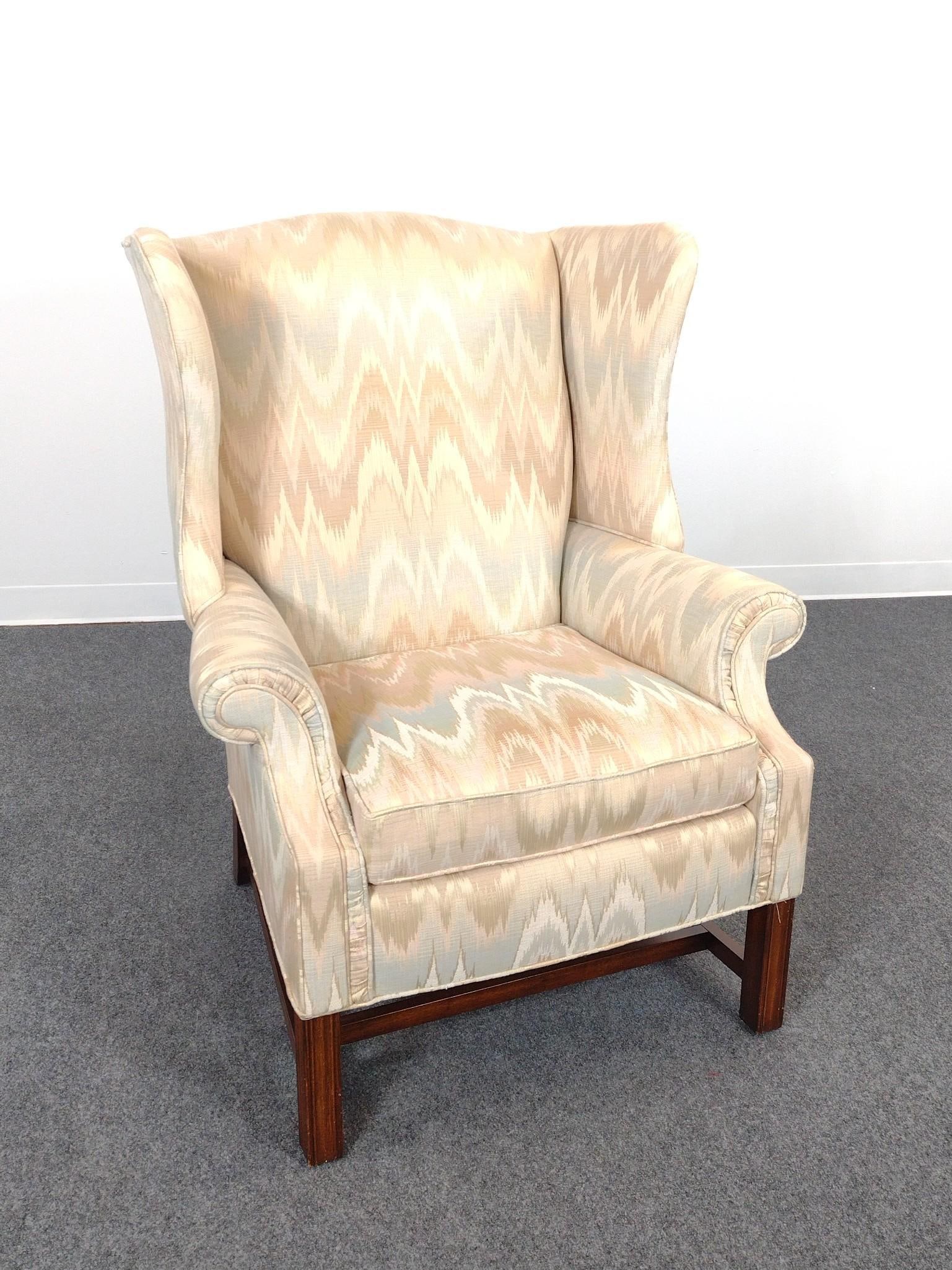 Pennsylvania House Wing Back Chair: 32" wide X 28" deep X 41" high.