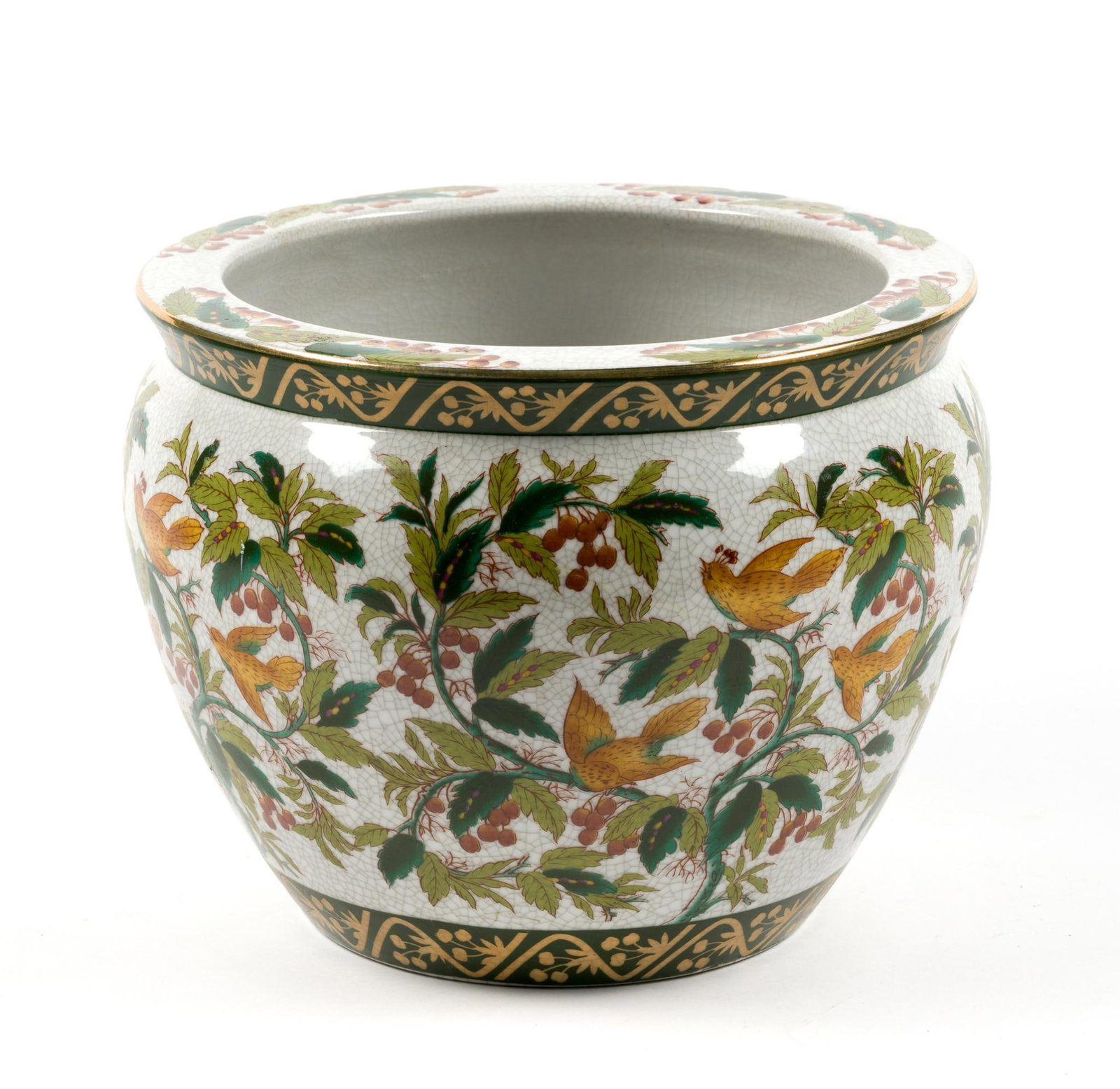 Vintage Chinese Porcelain Jardiniere (1 of 3)