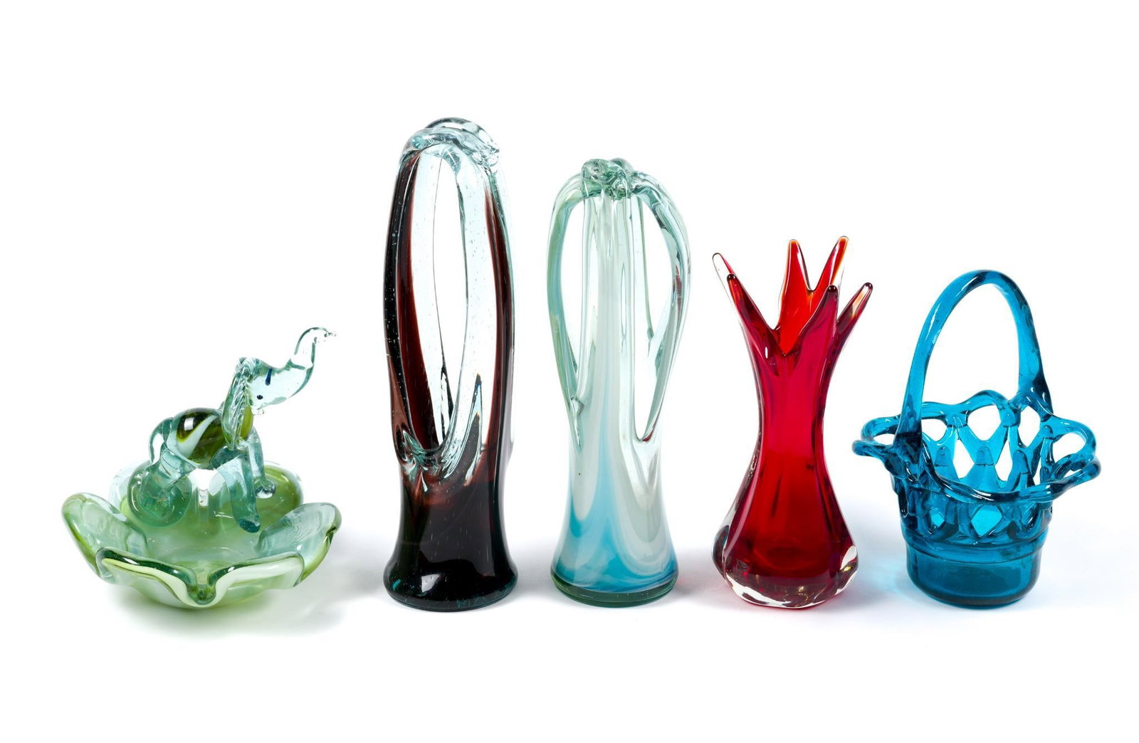 5 Vintage Mid-Century Modern Art Glass Decorations (1 of 7)