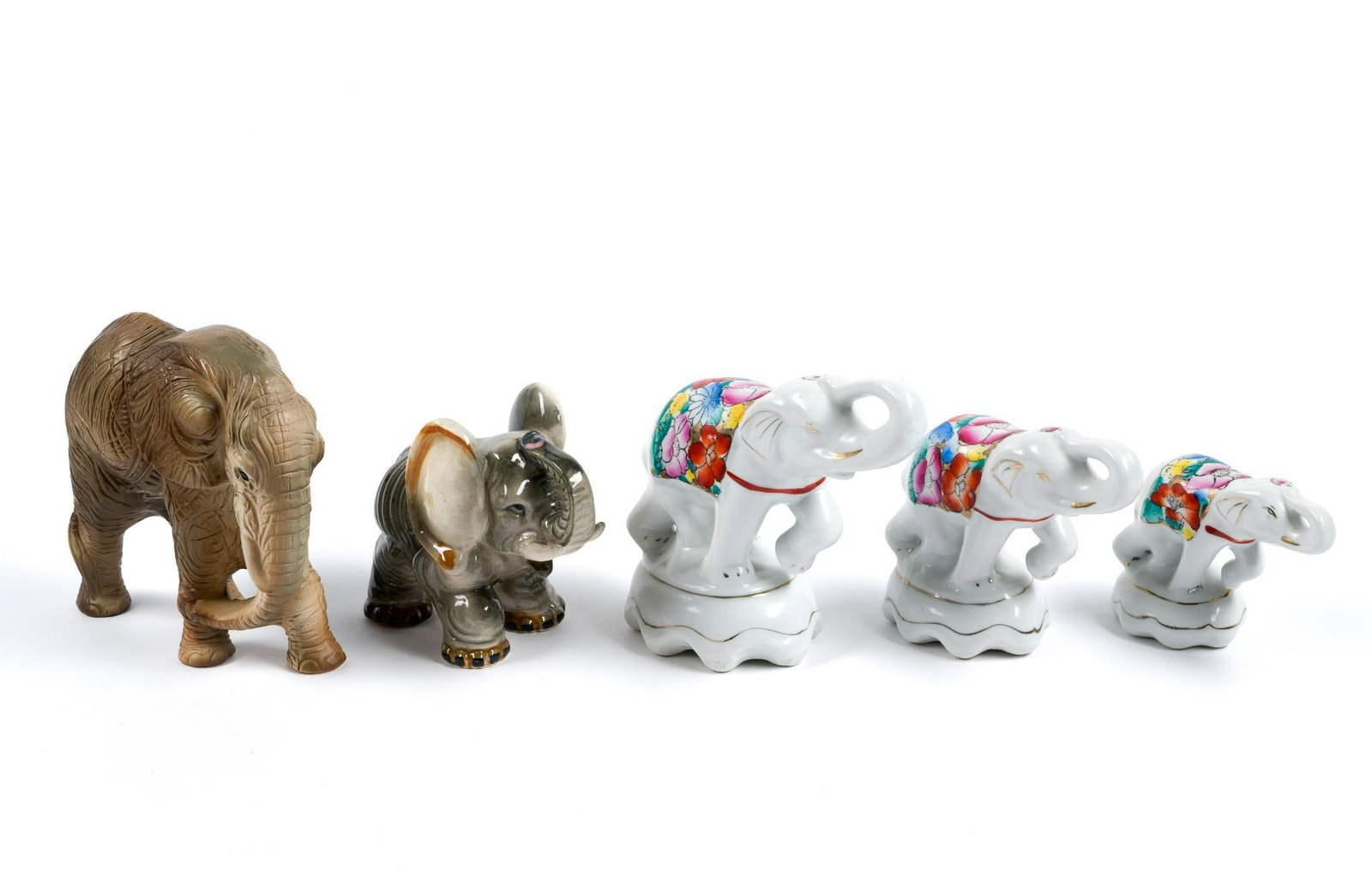 Five Porcelain Elephants (1 of 4)