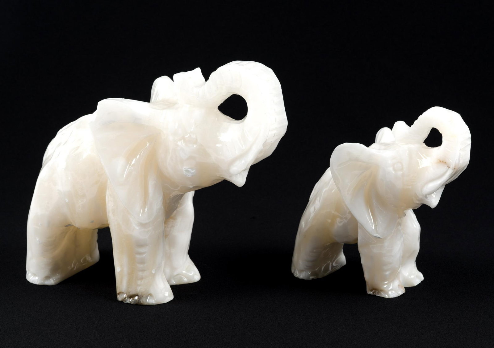 Two White Stone Elephants (1 of 3)