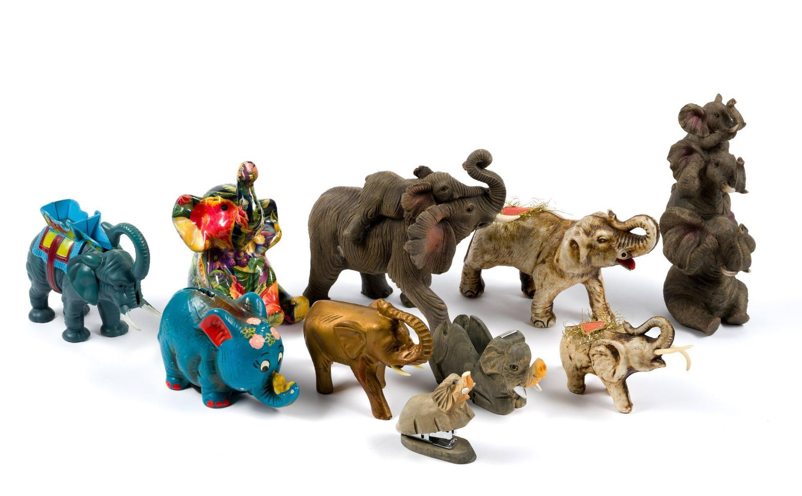 10 Assorted Elephant Figurines (1 of 4)