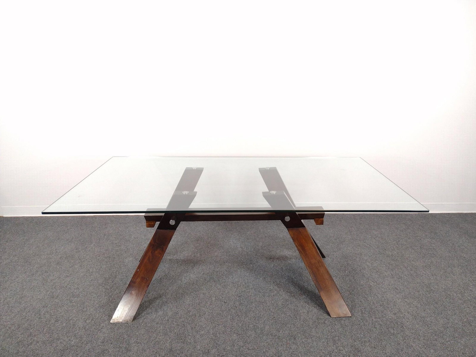 Steve Silver Company Modern Glass Top Dining Table (1 of 5)