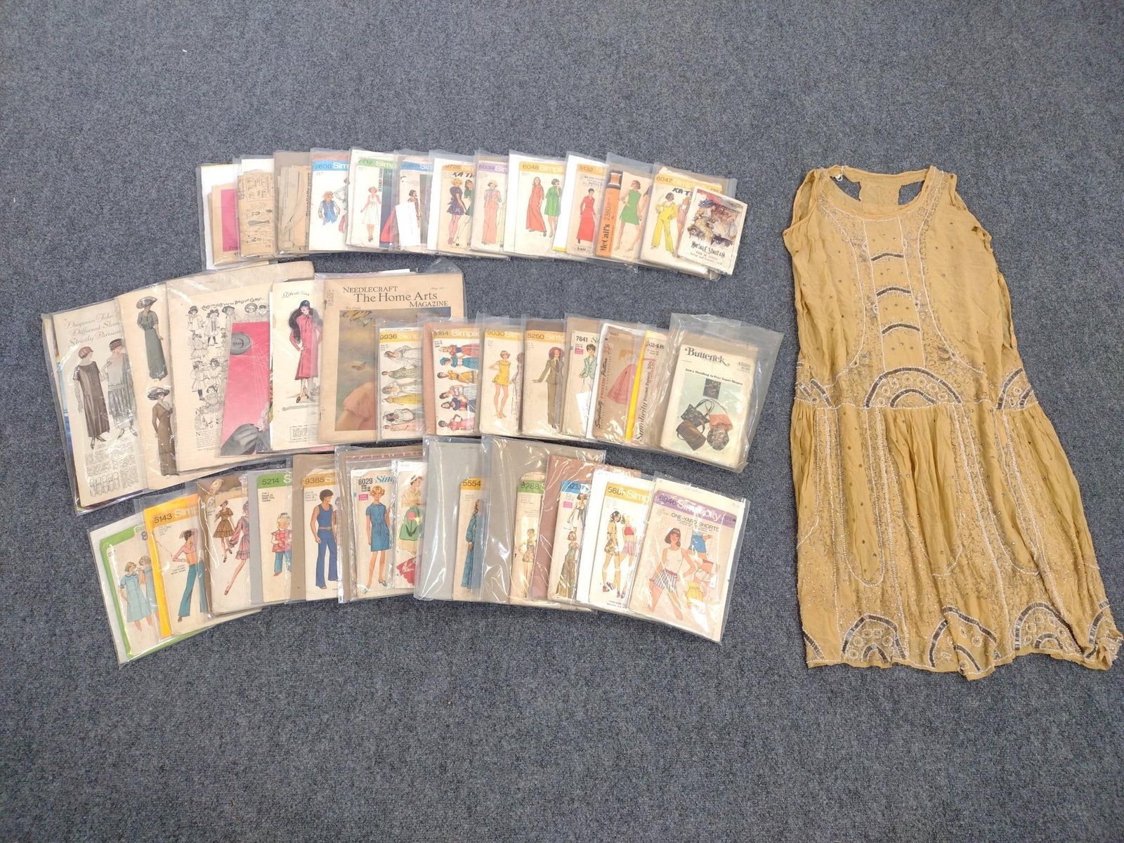 Large Volume of Dress Patterns & Vintage Dress (1 of 9)