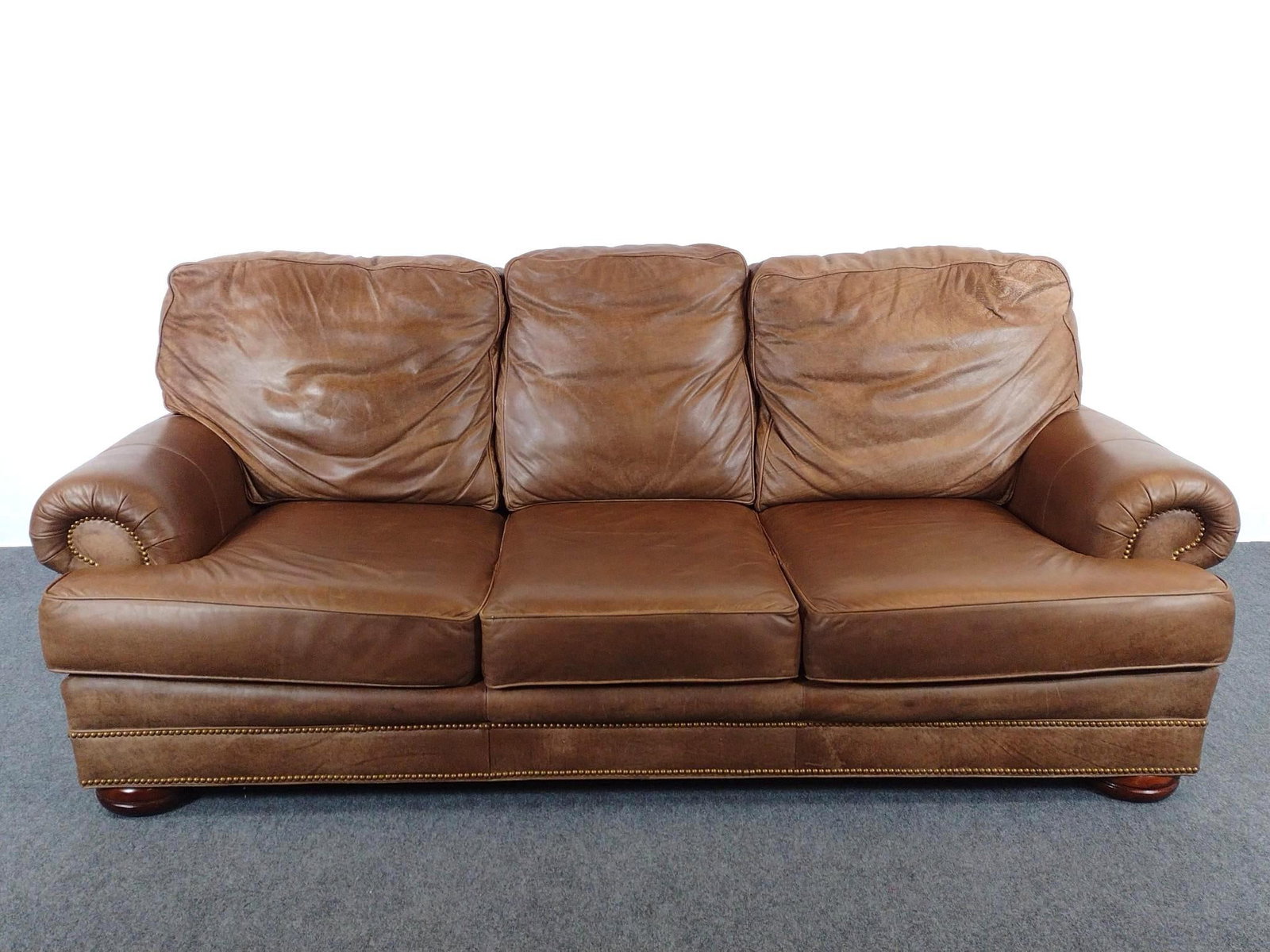 Thomasville Leather Sofa (1 of 10)