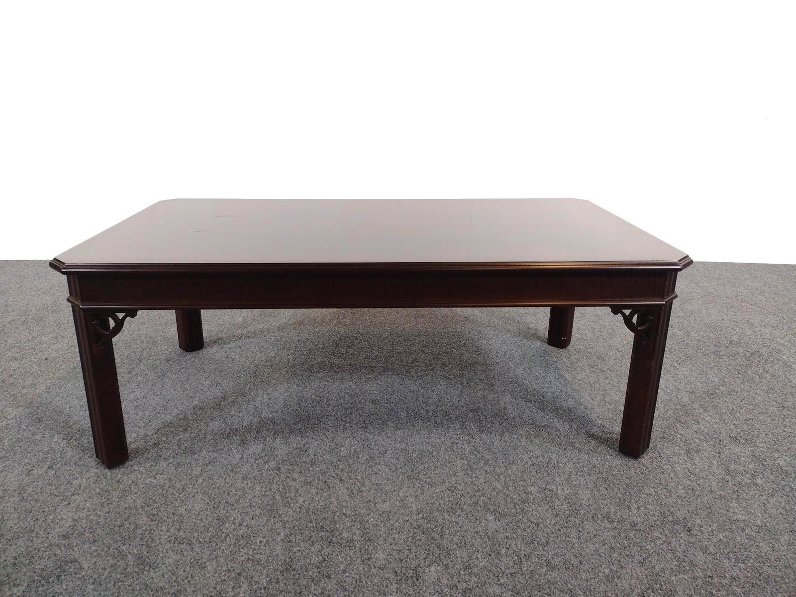 Sherrill Chinese Style Coffee Table: See Terms for Shipping Options. 44" wide X 24" deep X 16-1/4" high. Top has some scuffs.