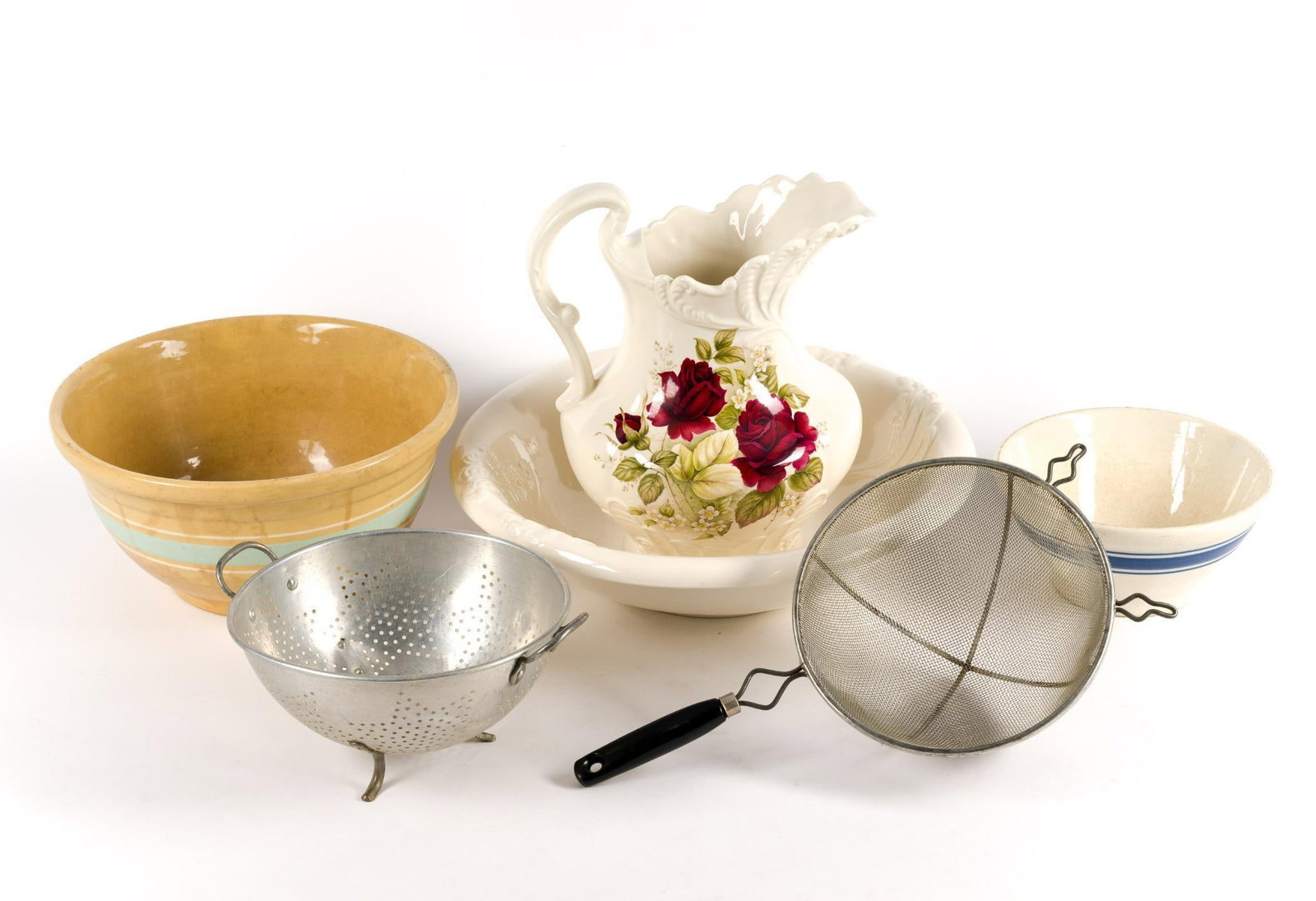 6 Pcs Household incl. Stoneware Mixing Bowls (1 of 5)