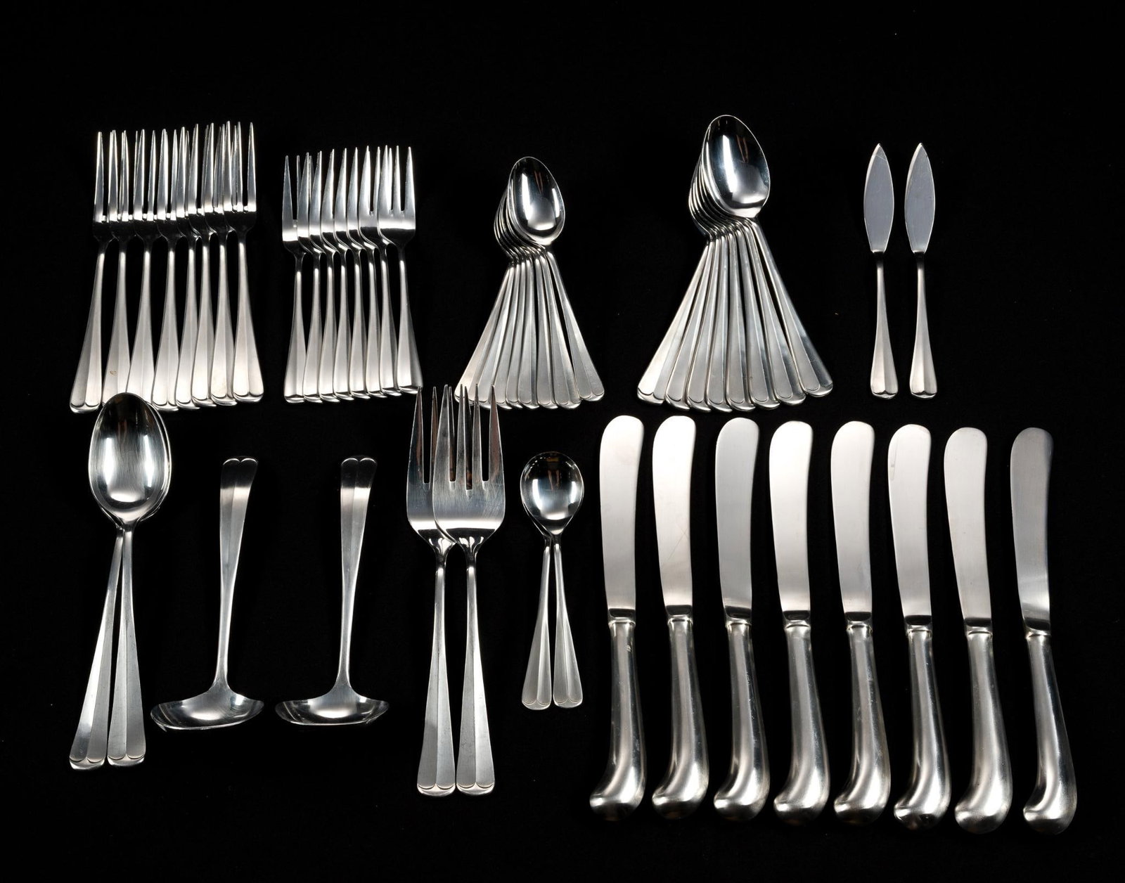 Northland Stainless Steel Flatware: Sizes range from 6 - 1/2" in length to 9 - 1/2" in length.
