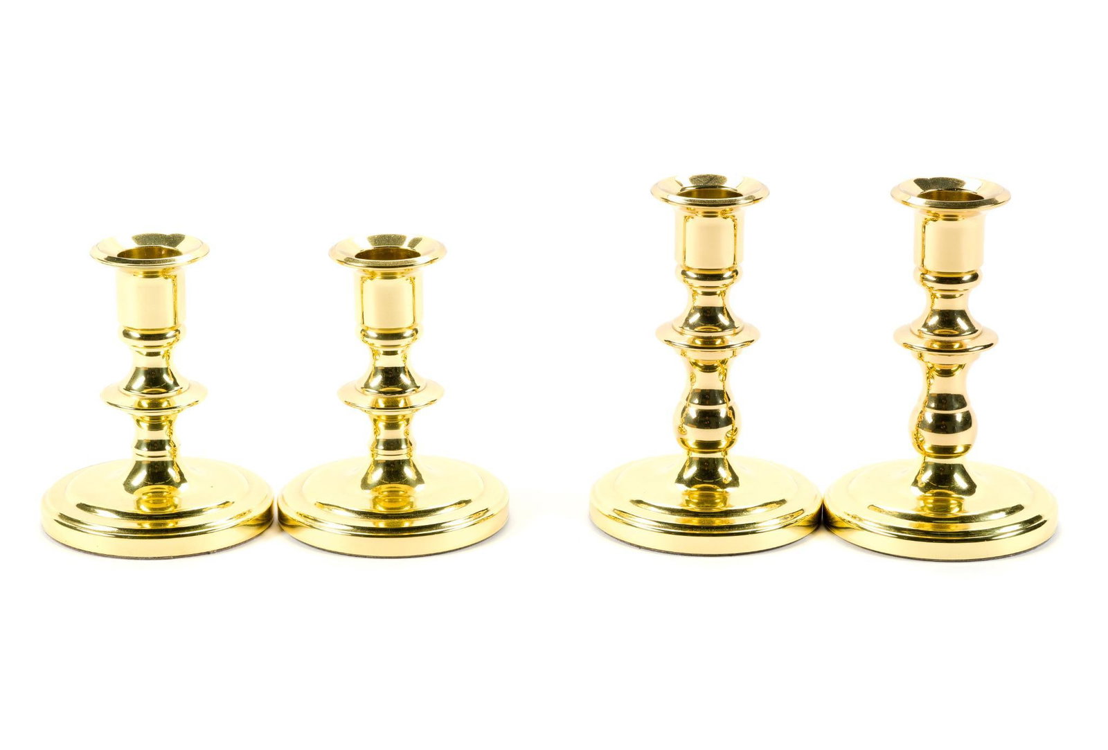 Set of 4 Baldwin Brass Candlestick Holders (1 of 5)