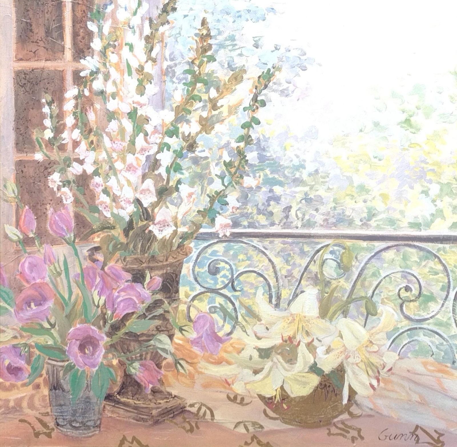 "Garden District II" Painting by Ellen Gunn (1 of 3)