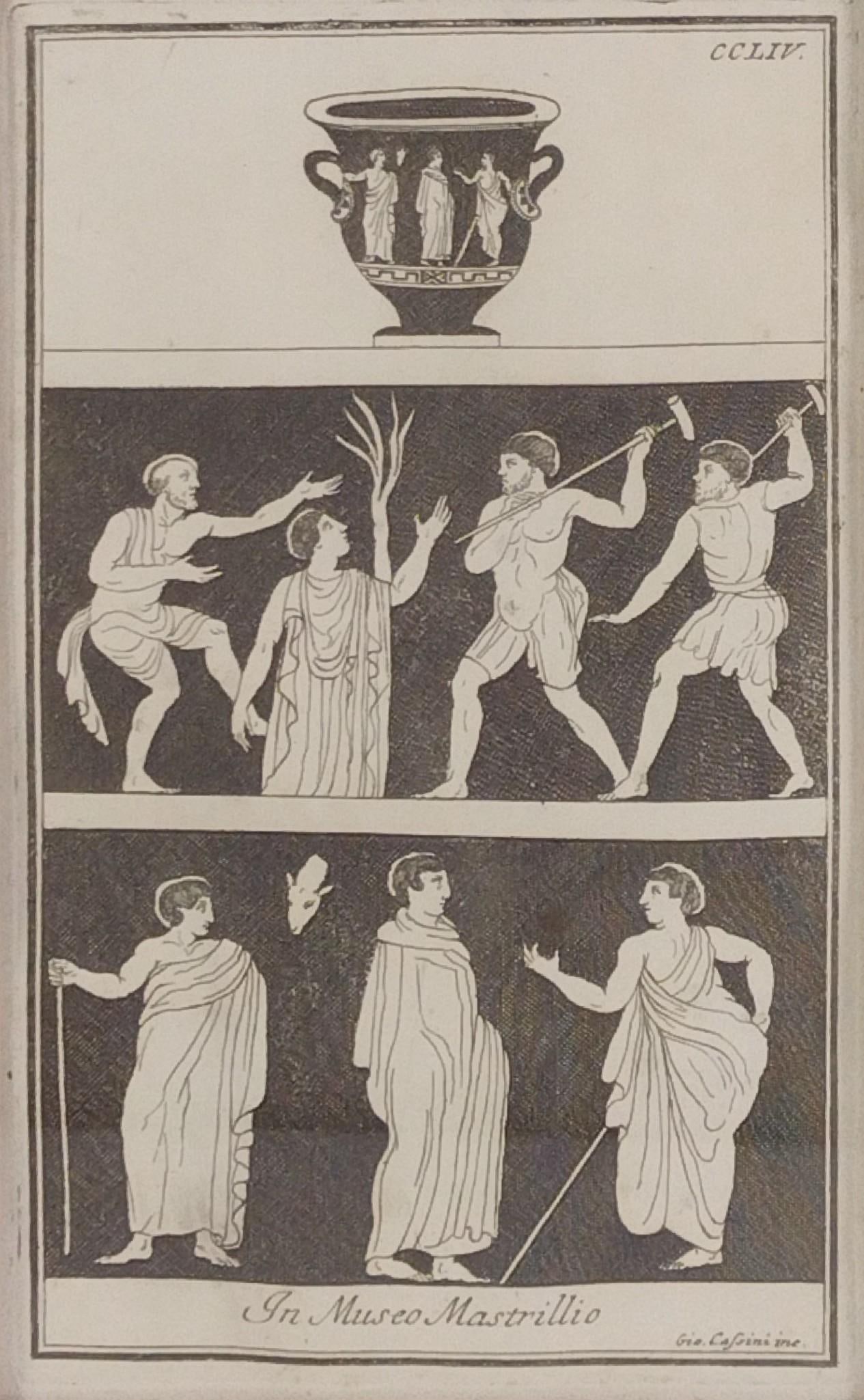 Glovanni Battista Passeri Engraving of Etruscan Vessel (1 of 4)