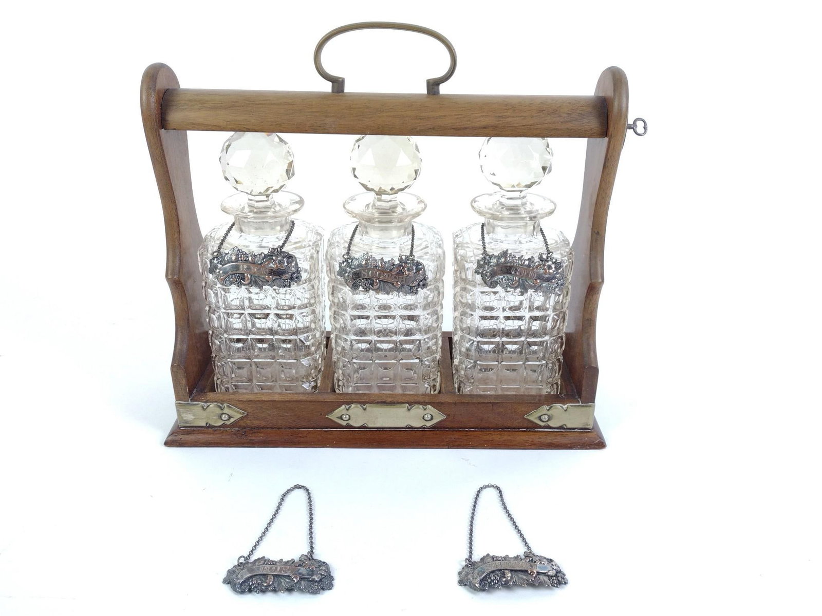 Tantalus with Decanters and Liquor Tags (1 of 6)