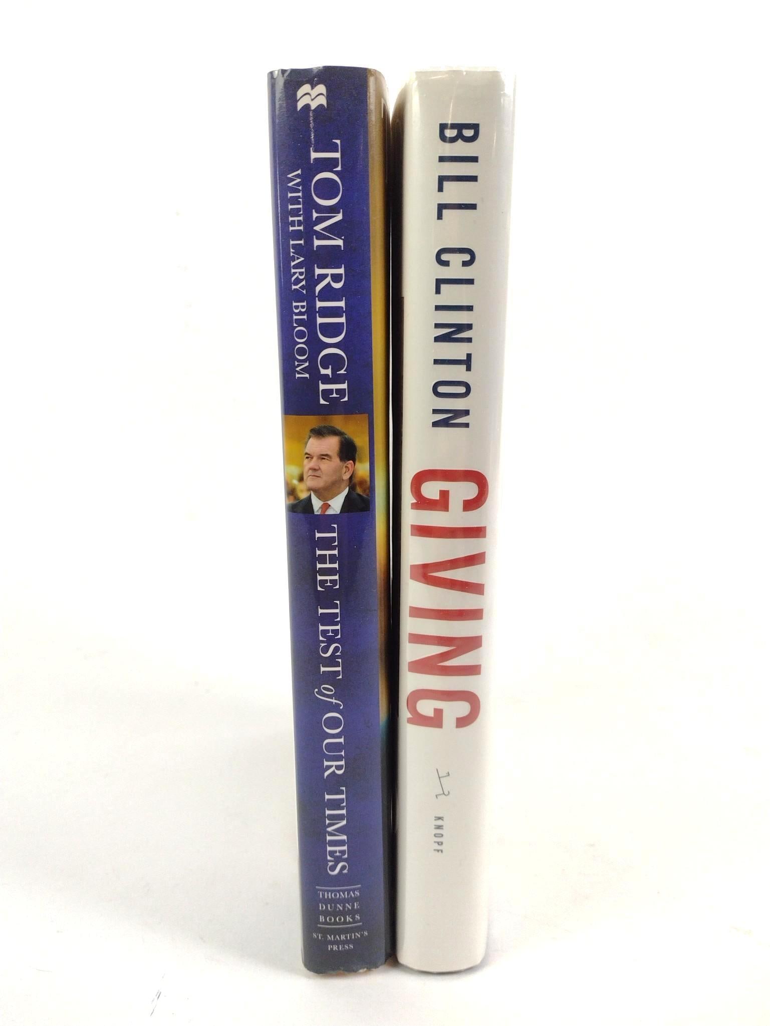 2 Signed Political Books Incl. Giving by Bill Clinton (1 of 4)