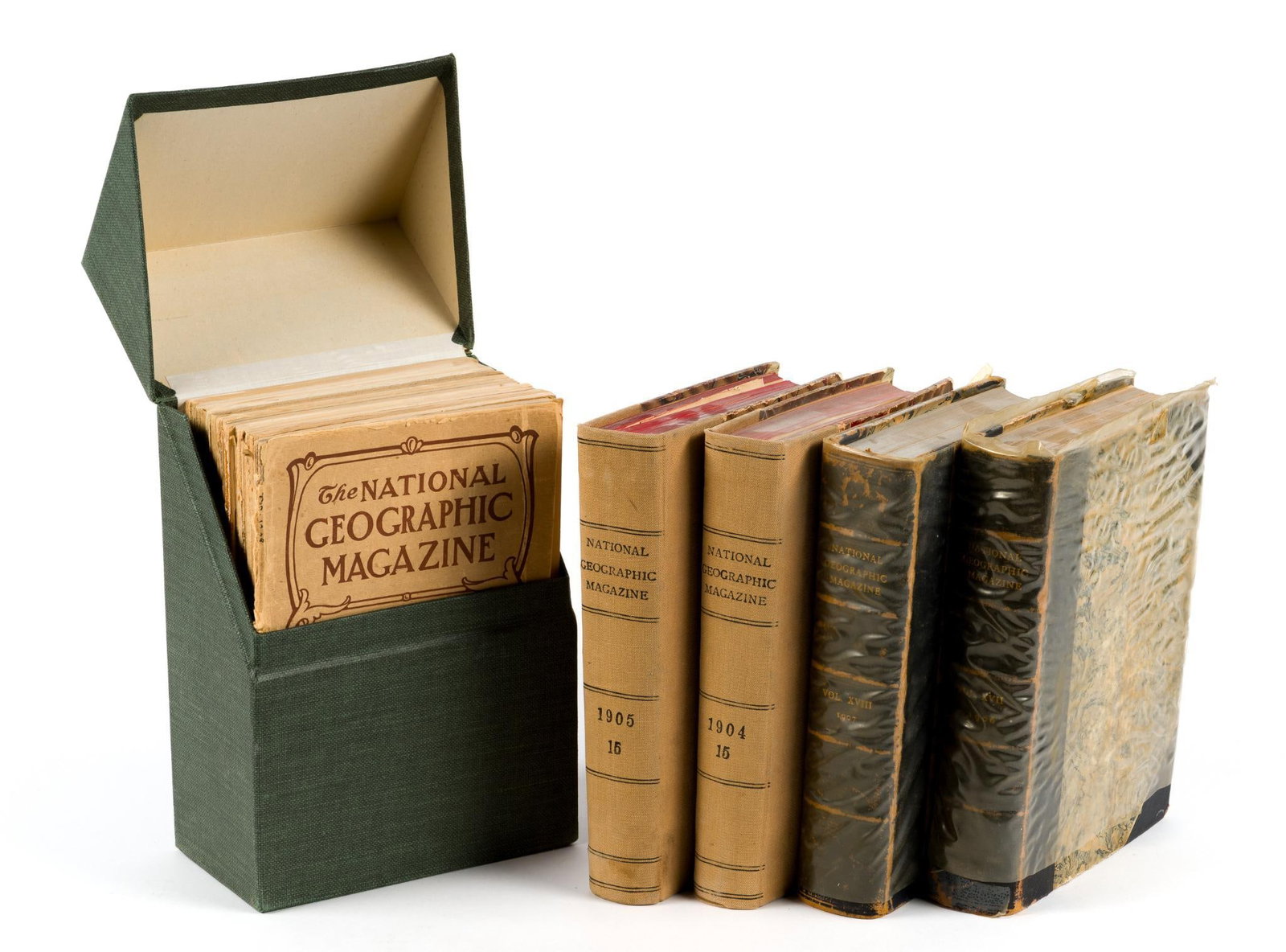 1900's Leatherbound and Original Editions of National Geographic (1 of 10)