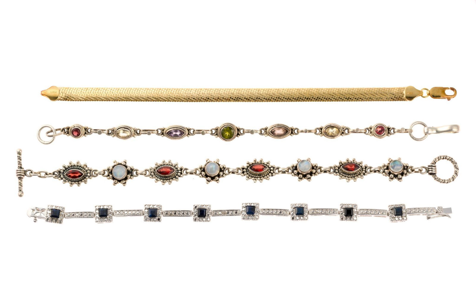 4 Sterling Silver Bracelets (1 of 3)