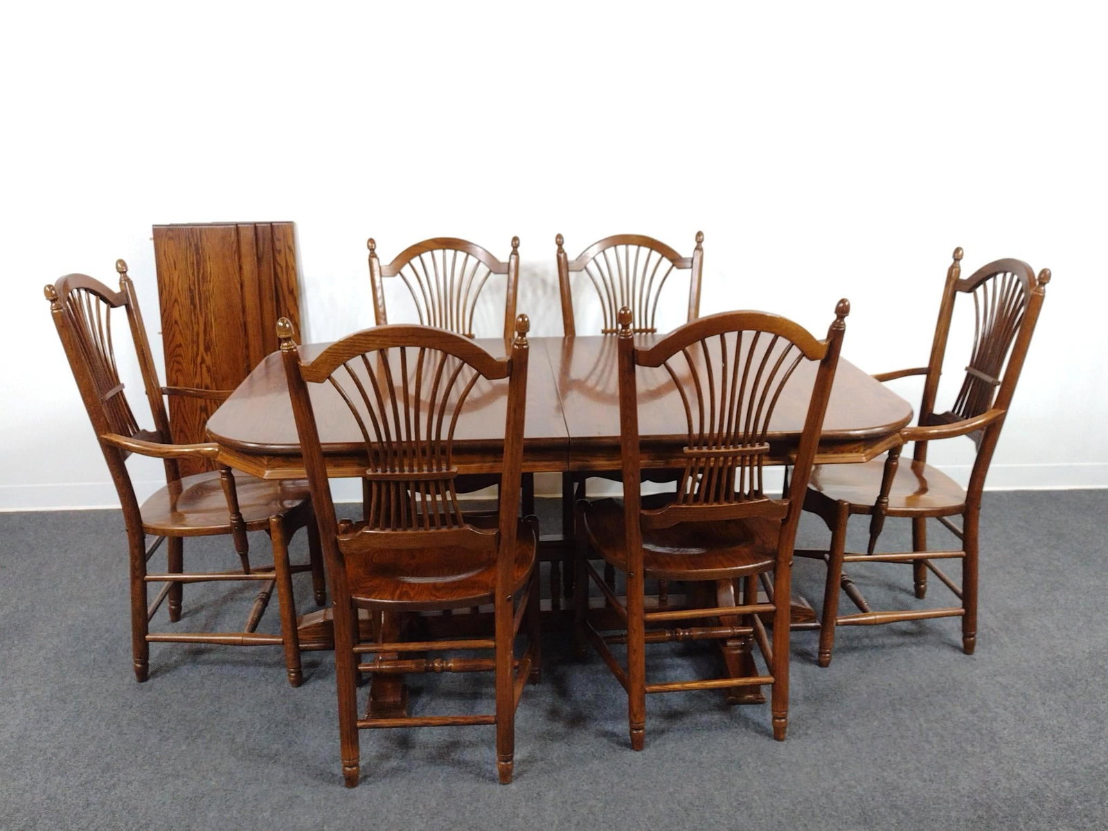 Trestle Dining Room Table & Chair Set (1 of 6)