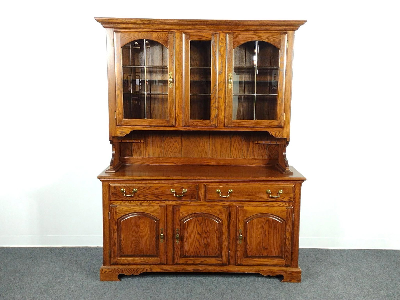 Nathan Hale Breakfront Cabinet: 60" wide X 18" deep X 76" high.