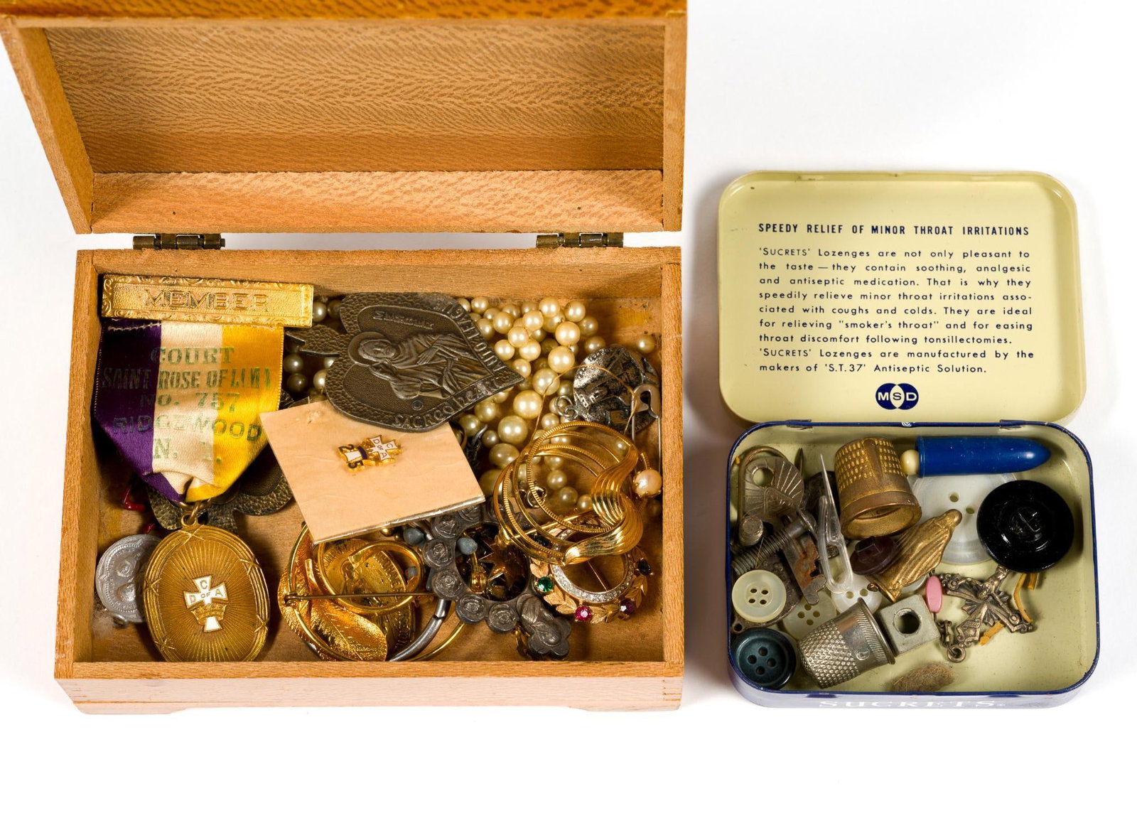 Pins and Religious Medallions (1 of 1)