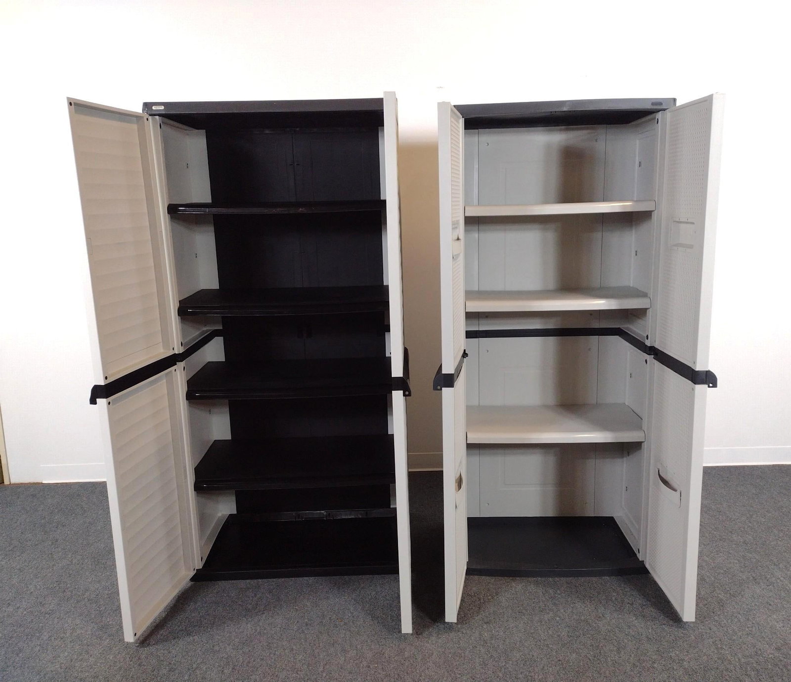 2 Keter Plastic Storage Cabinets - 2