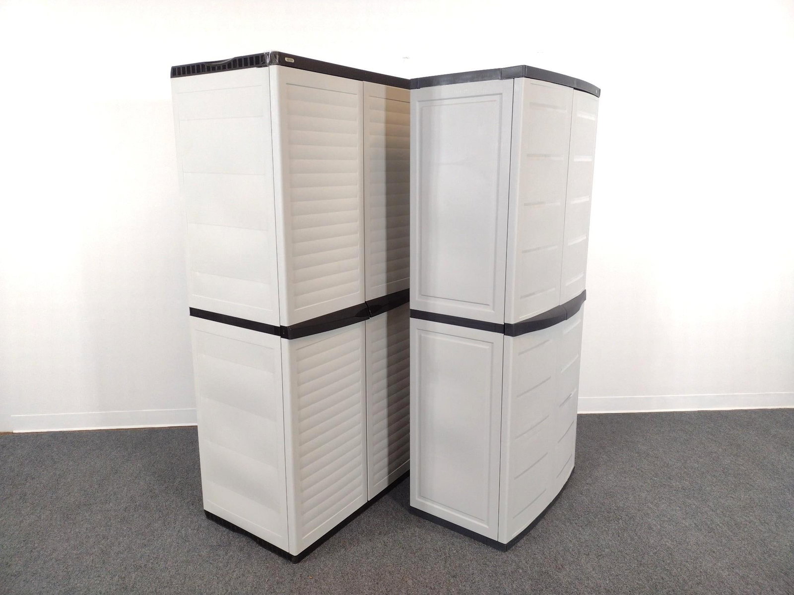 2 Keter Plastic Storage Cabinets - 3