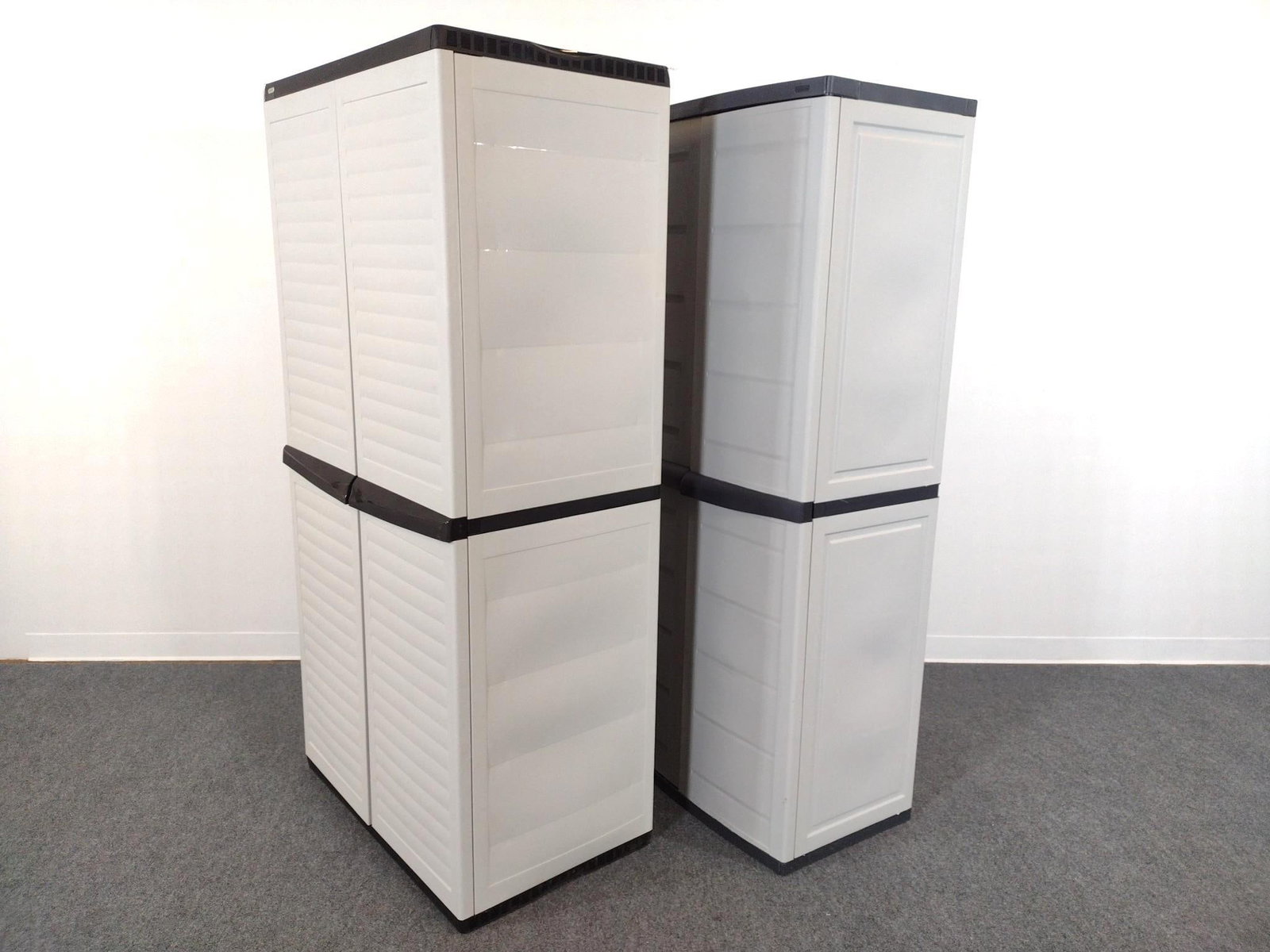 2 Keter Plastic Storage Cabinets - 4