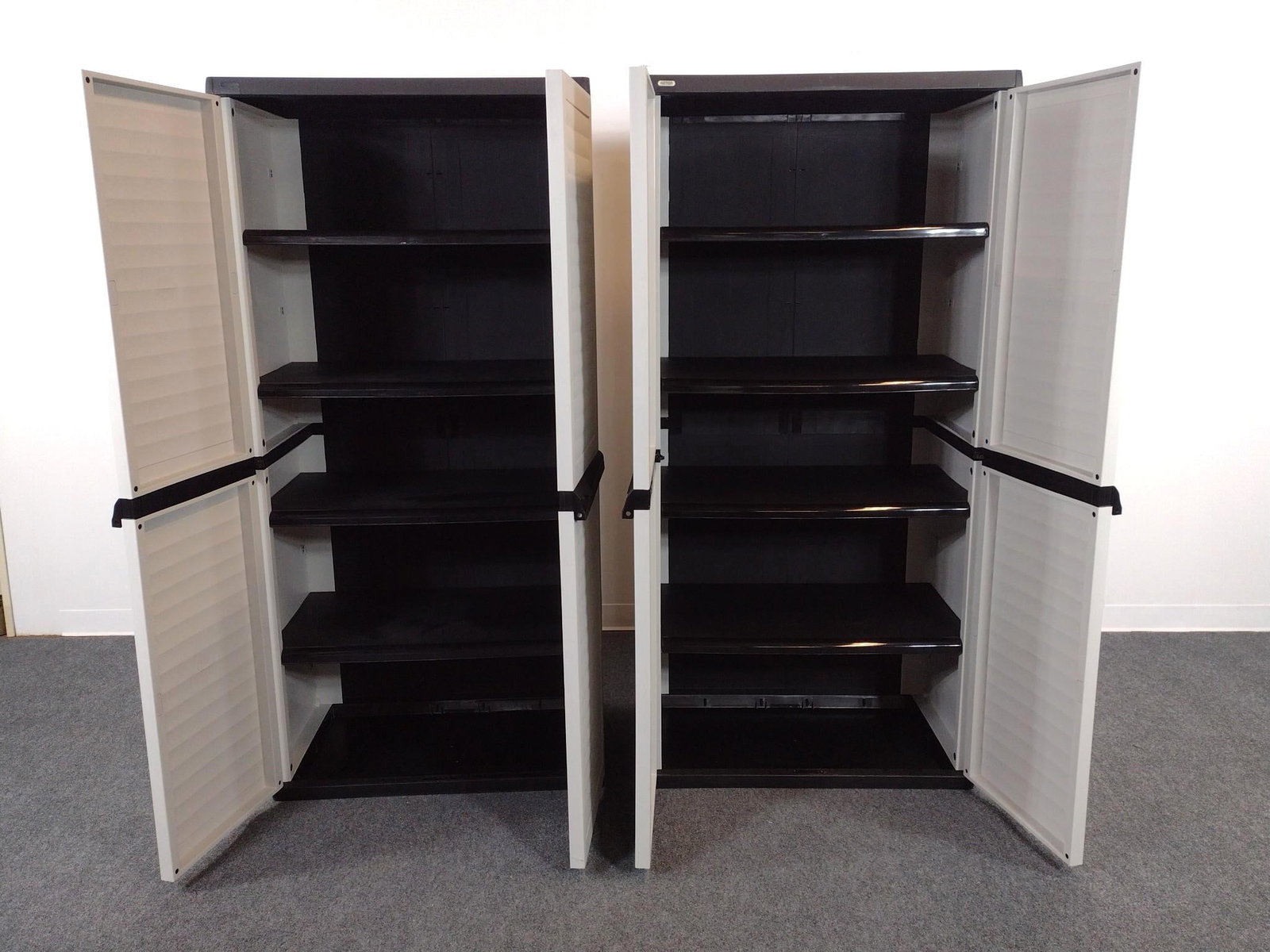 2 Keter Plastic Storage Cabinets - 2