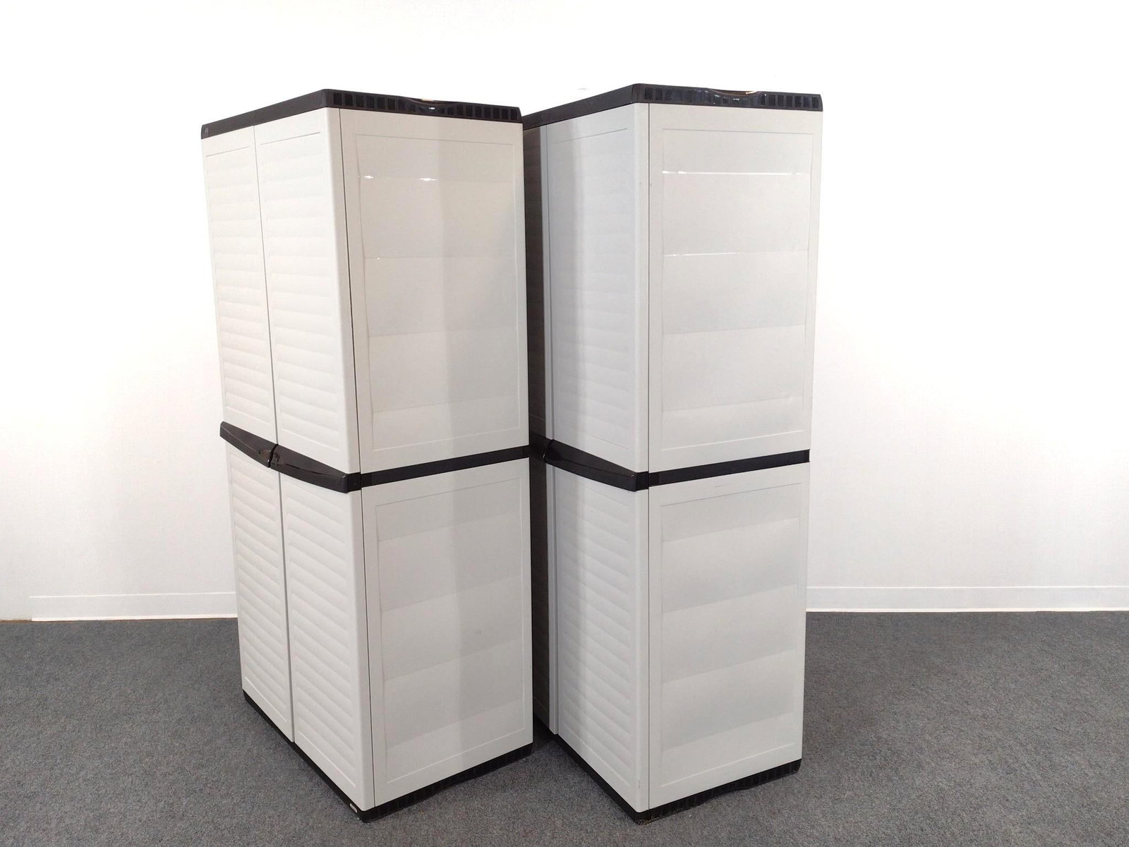 2 Keter Plastic Storage Cabinets - 3