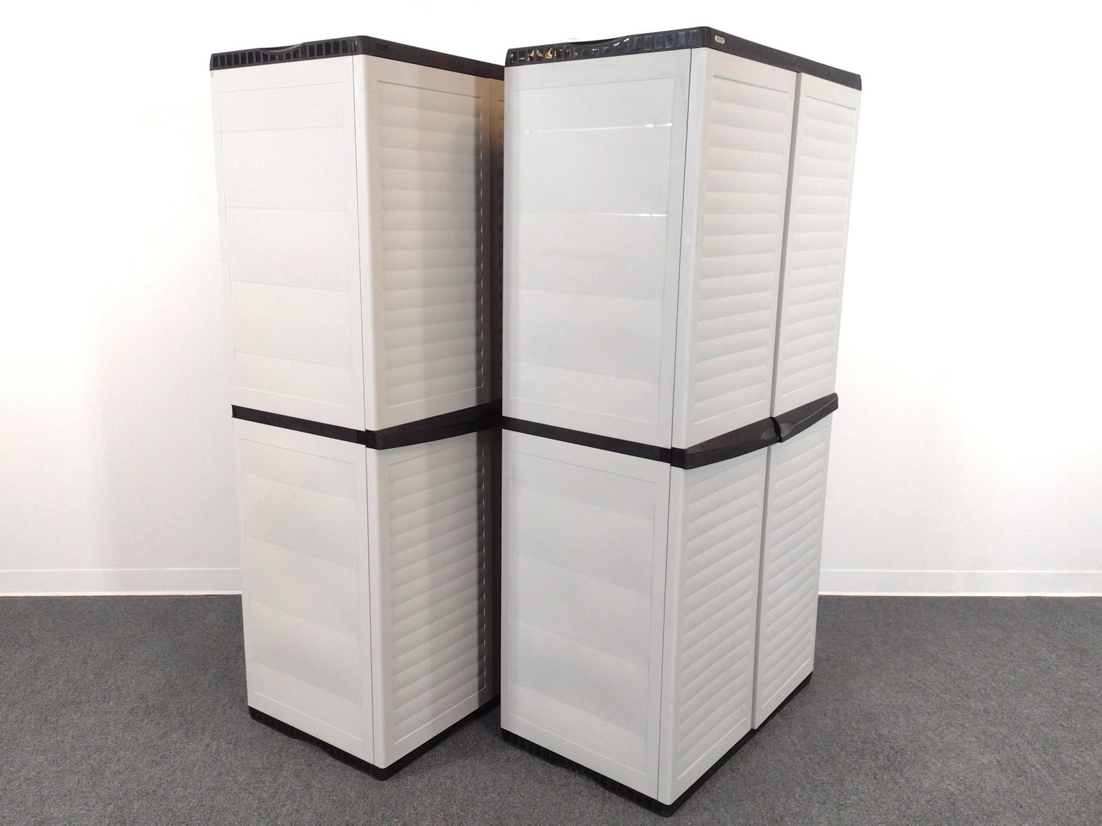 2 Keter Plastic Storage Cabinets - 4