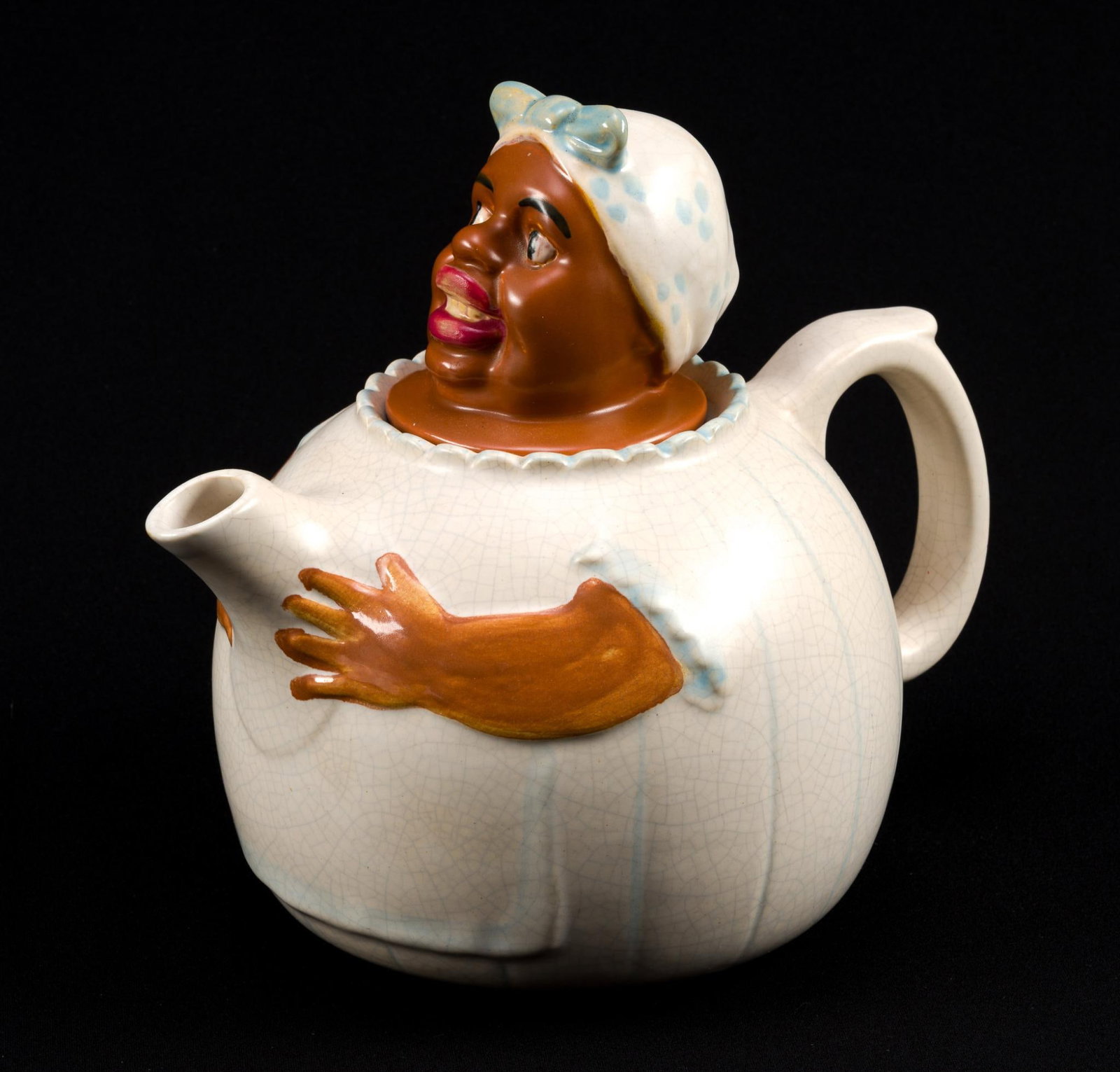 Black Americana Weller Pottery "Mammy" Teapot: Measures 9" x 8" x 6 - 1/2"