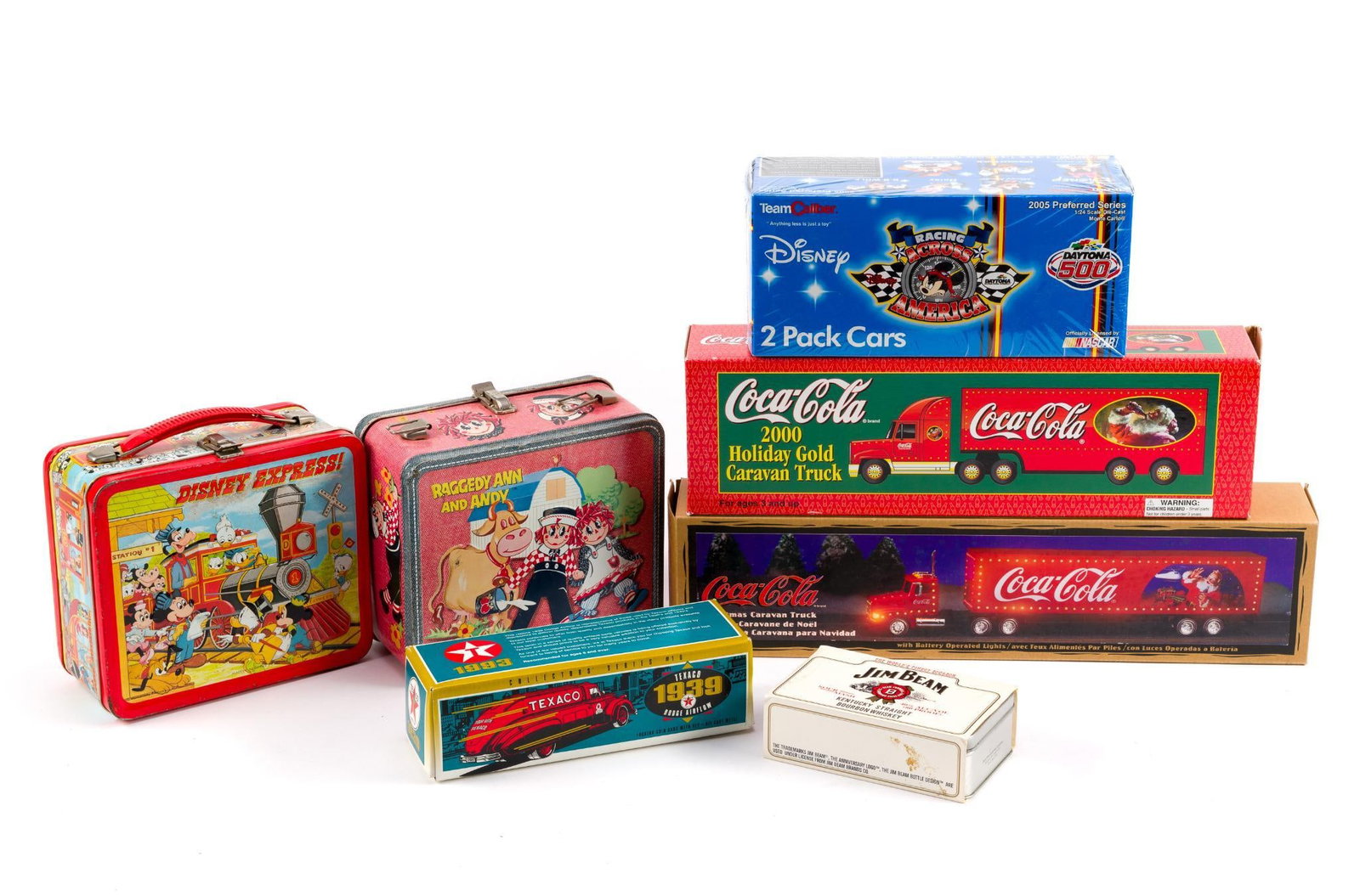 2 Vintage Metal Lunchboxes & 4 Toy Trains & Cars (1 of 5)