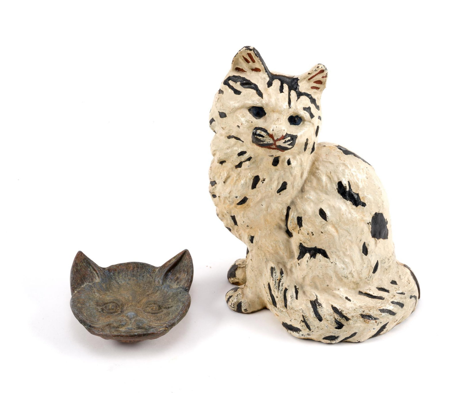 Vintage Cast Iron Painted Cat Door Stop (1 of 5)