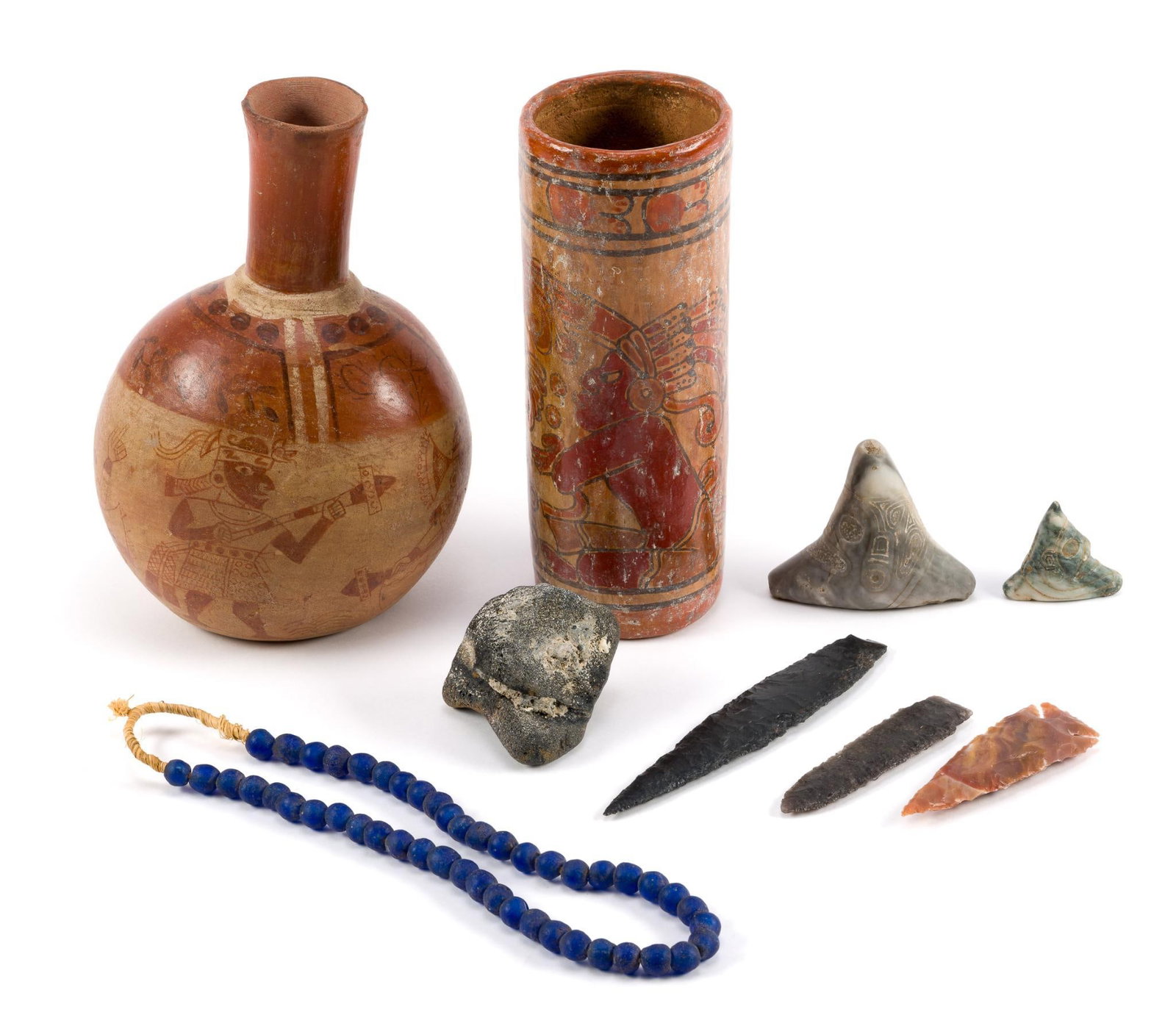 Primitive Stone Tools and Reproduction Native Art (1 of 10)