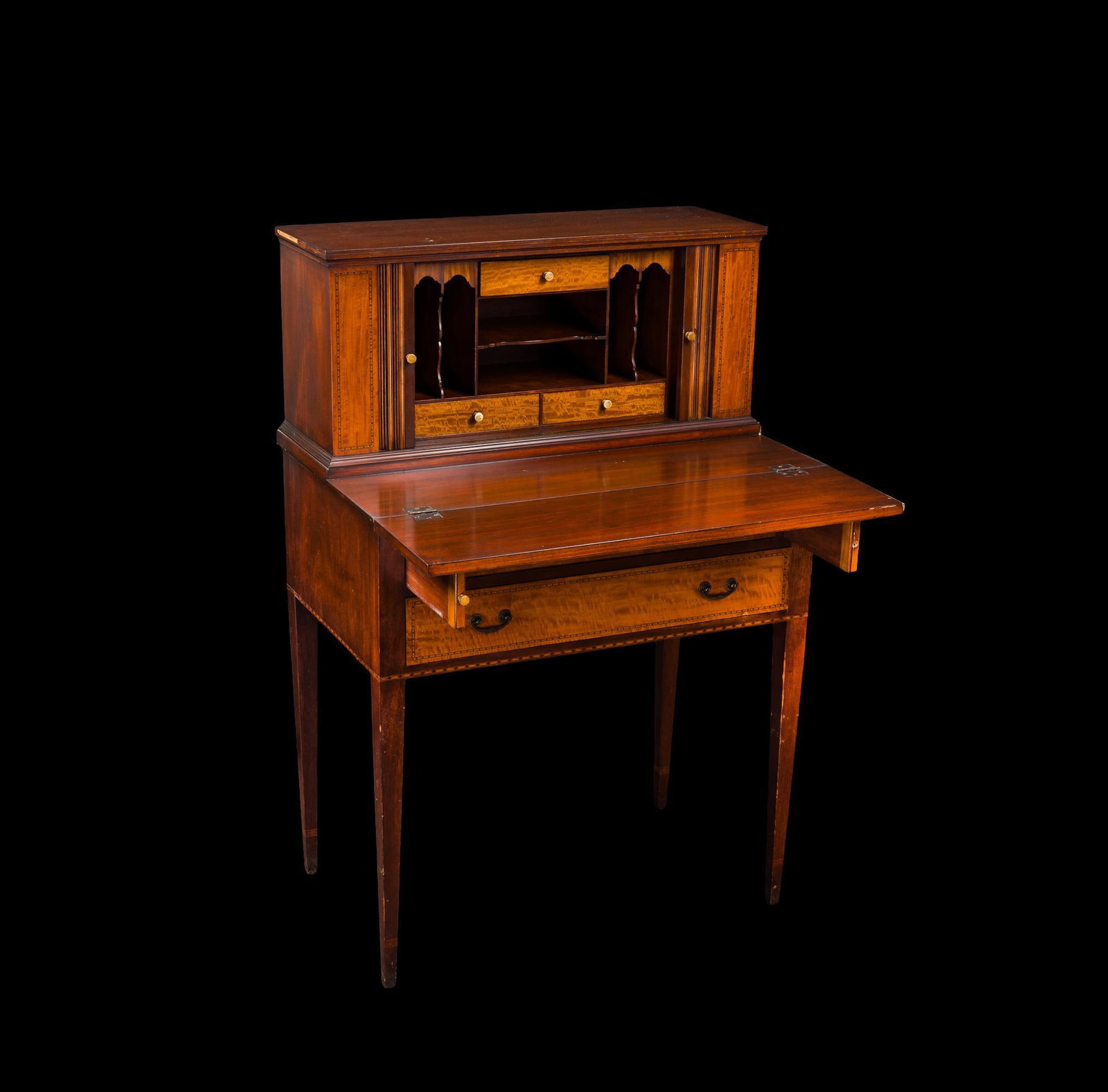 Federal Revival Inlaid Ladies Writing Desk (1 of 7)