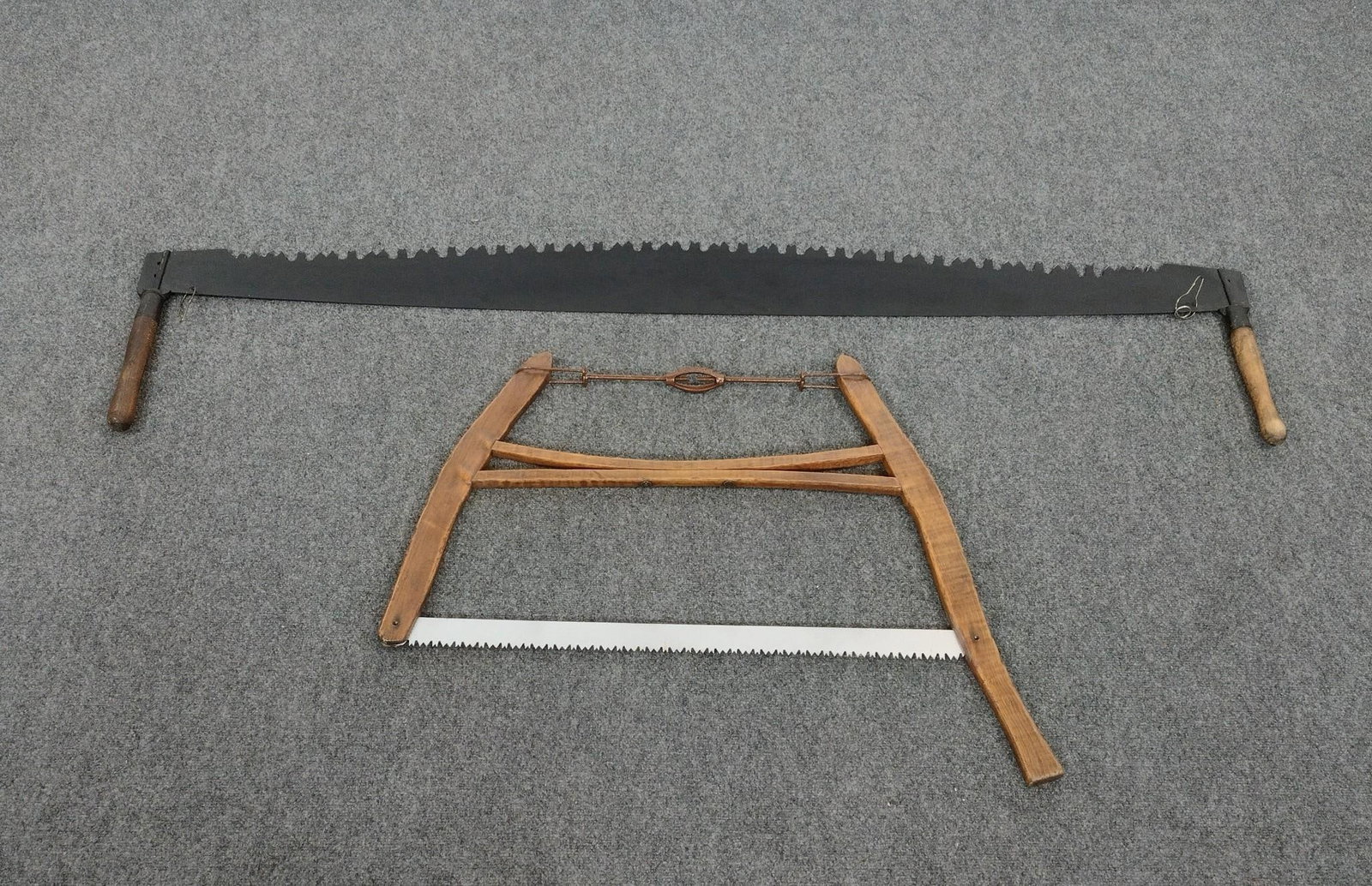2 Large Hand Saws: 31" to 66" long.
