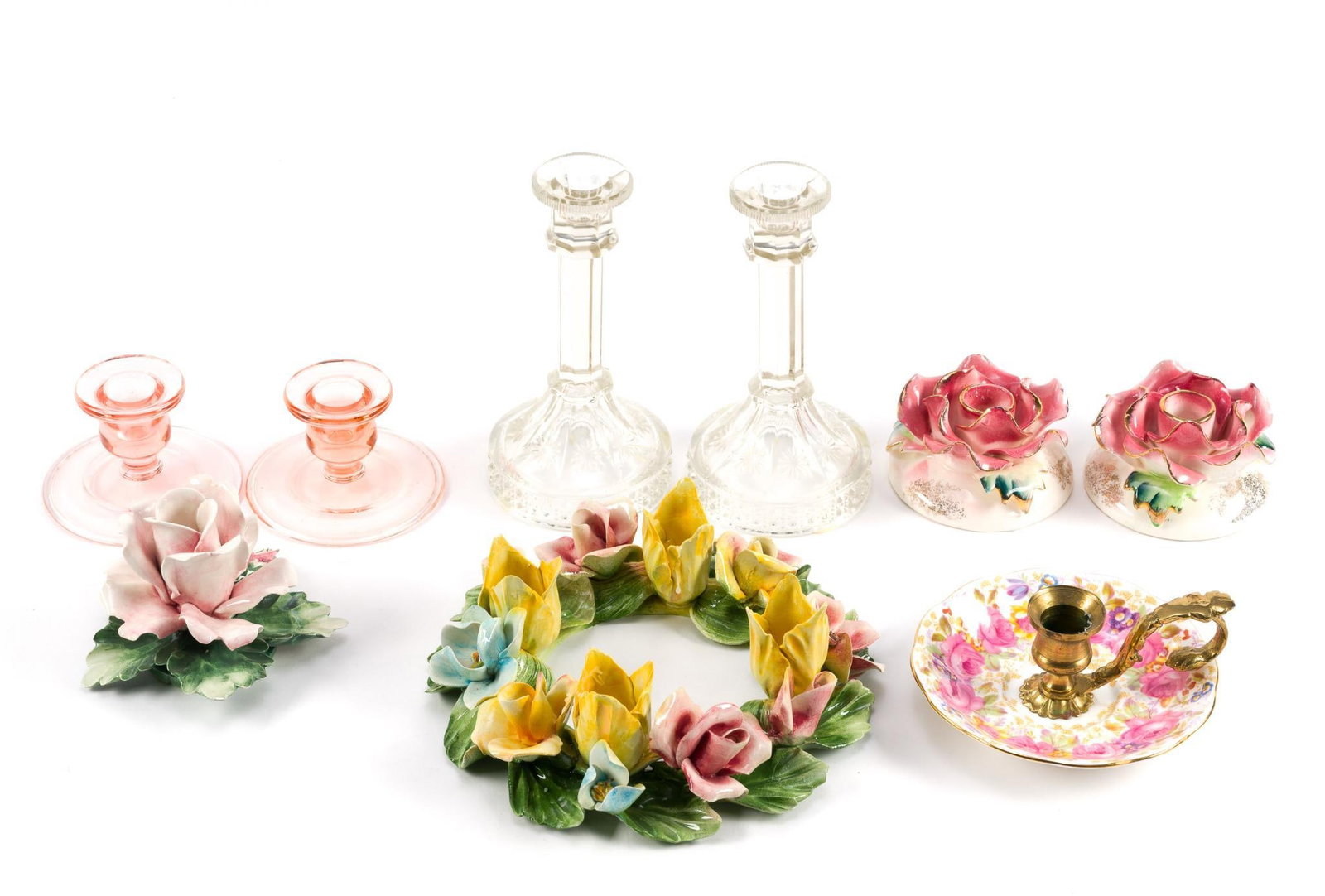 Vintage Candle Holders Incl. Capodimonte (1 of 8)