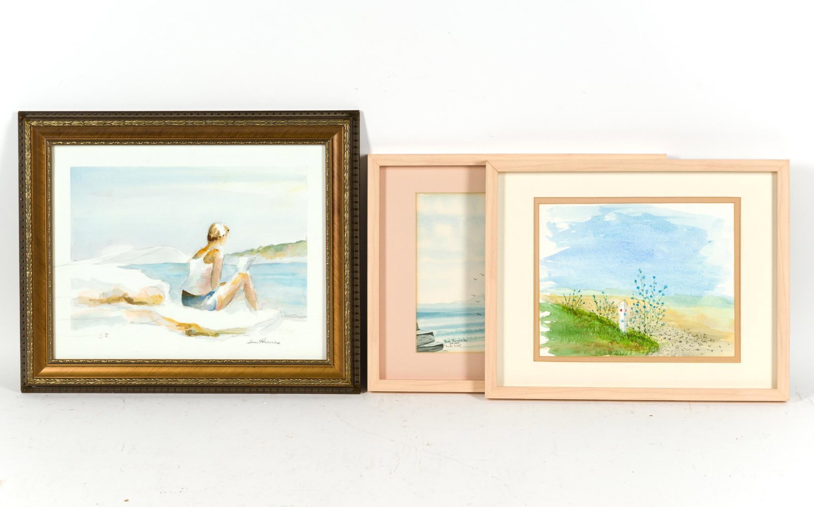 3 Framed Prints: 1) 14" x 17". 2) 11 - 3/4" x 14 - 3/4" 3) 11 - 3/4" x 14 - 3/4".