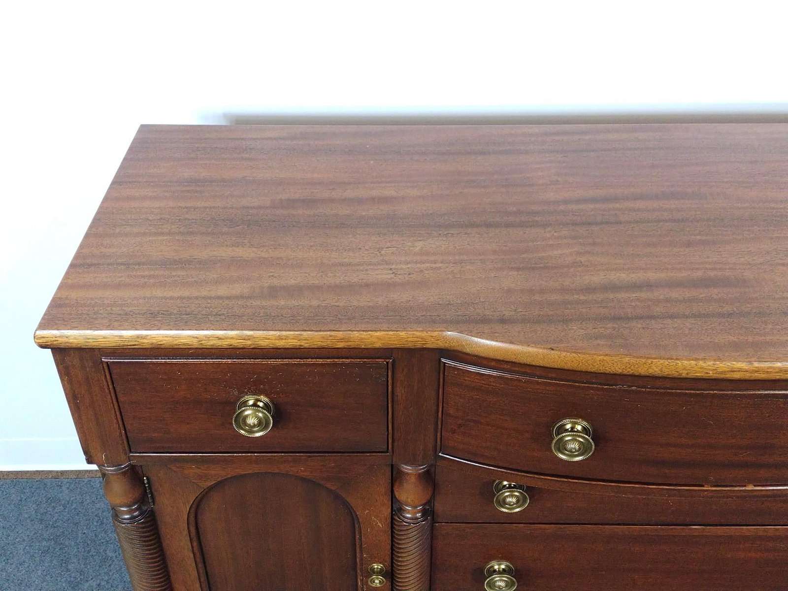 Bow Front Buffet or Sideboard - 2