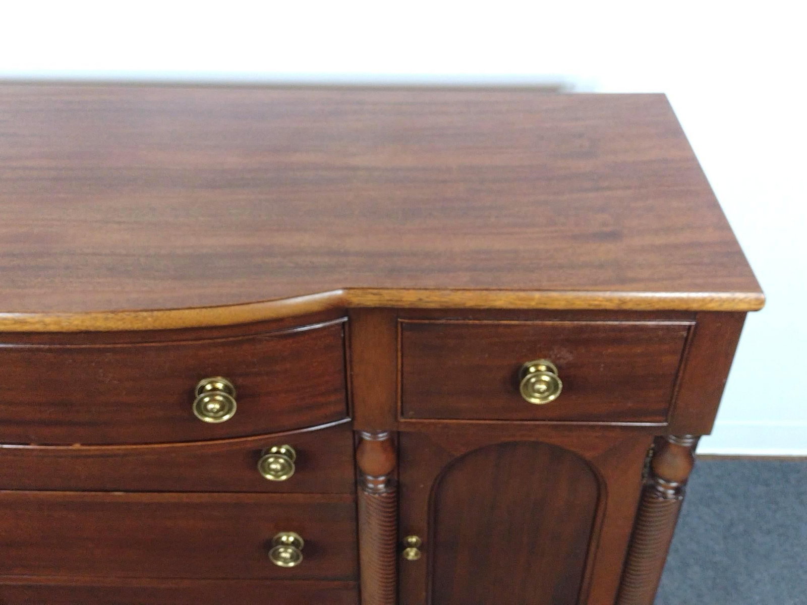 Bow Front Buffet or Sideboard - 3