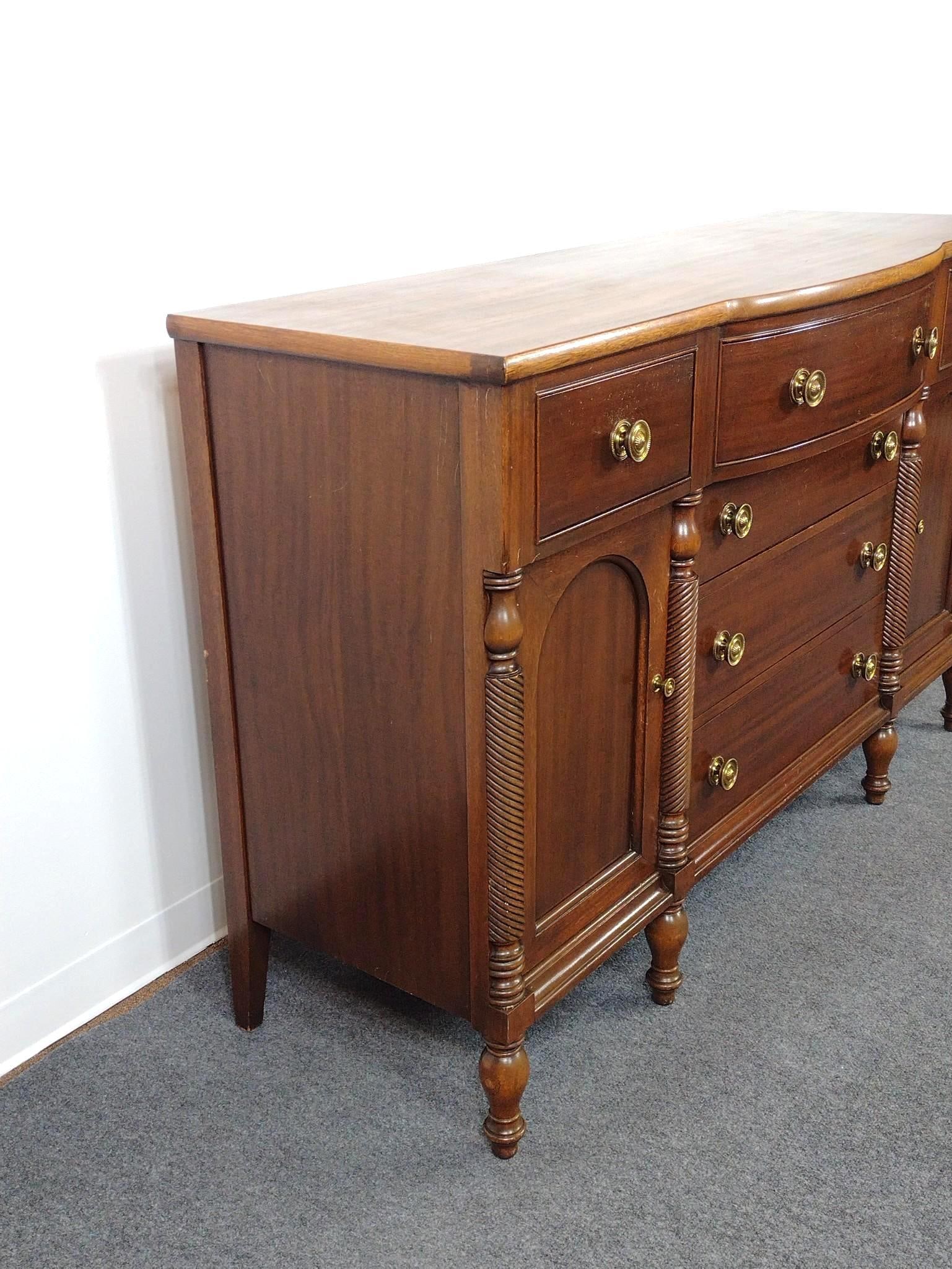 Bow Front Buffet or Sideboard - 5