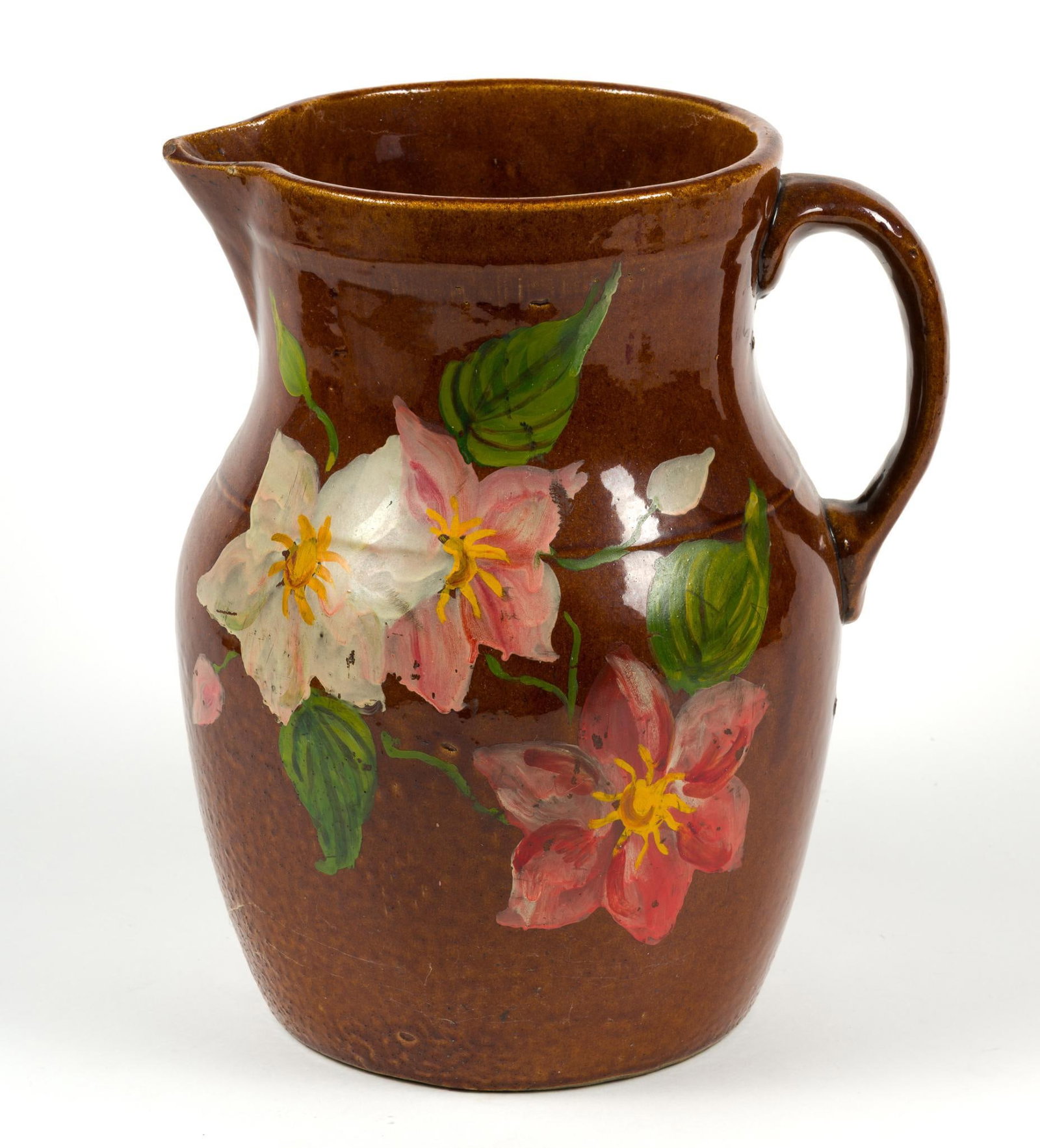 Vintage Hand Painted Pottery Pitcher (1 of 4)