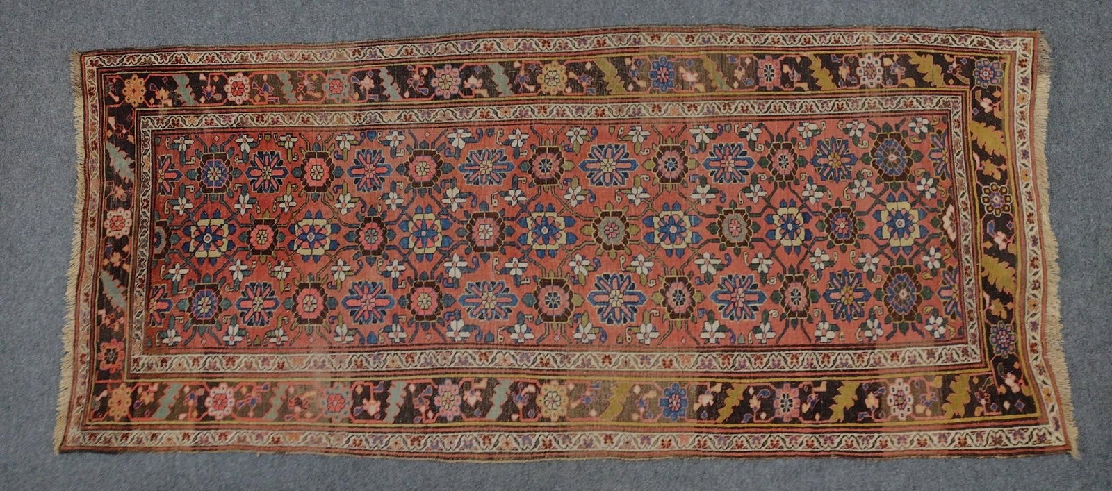 Persian Kurdish Room Size Rug: Hand-woven Oriental room sized rug. 9'10" long X 4'5" wide.